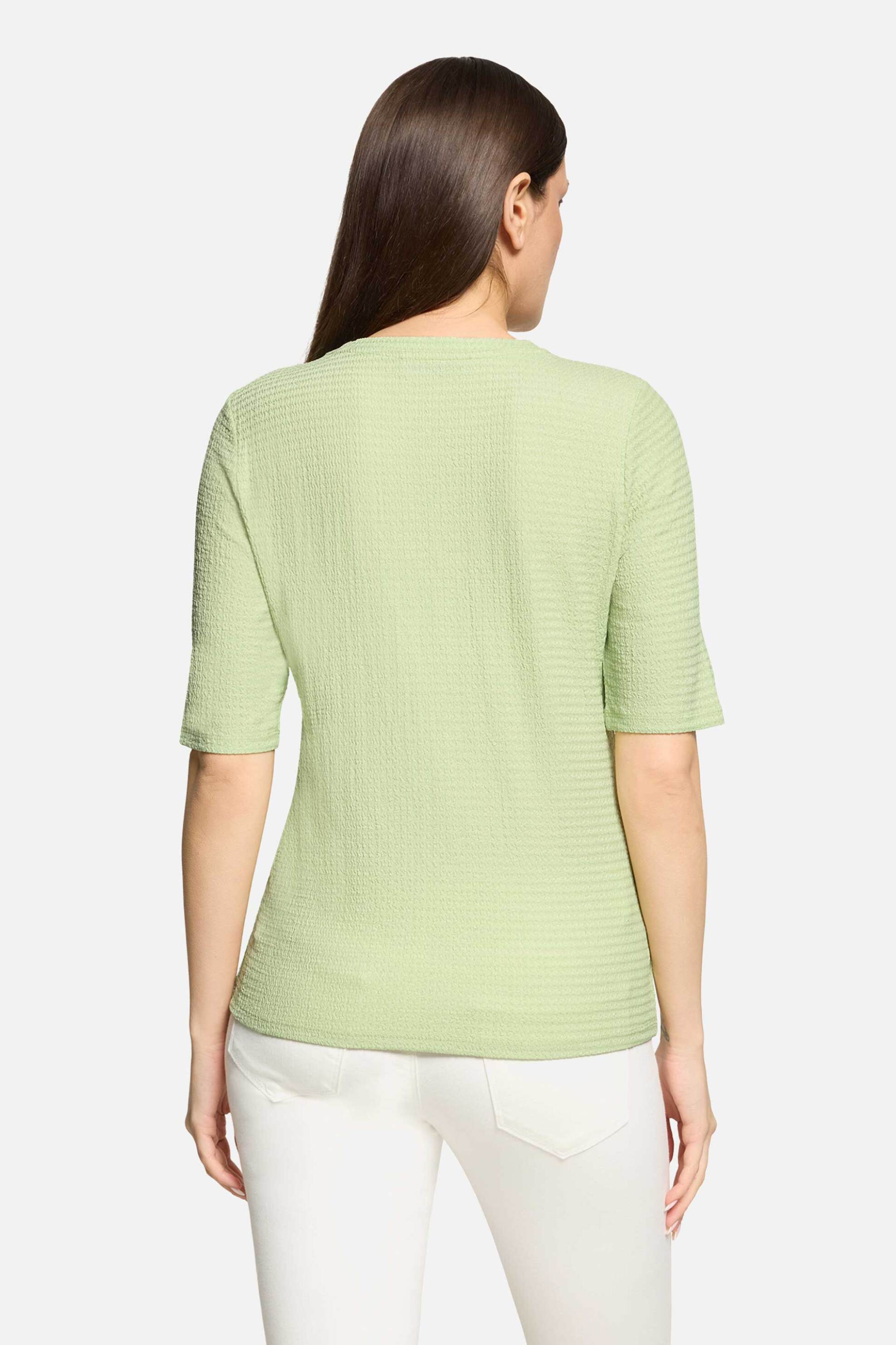 BETTY BARCLAY Betty Barclay γυναικείο Τ-shirt με ανάγλυφο σχέδιο - 2783/1863 Πράσινο - 3