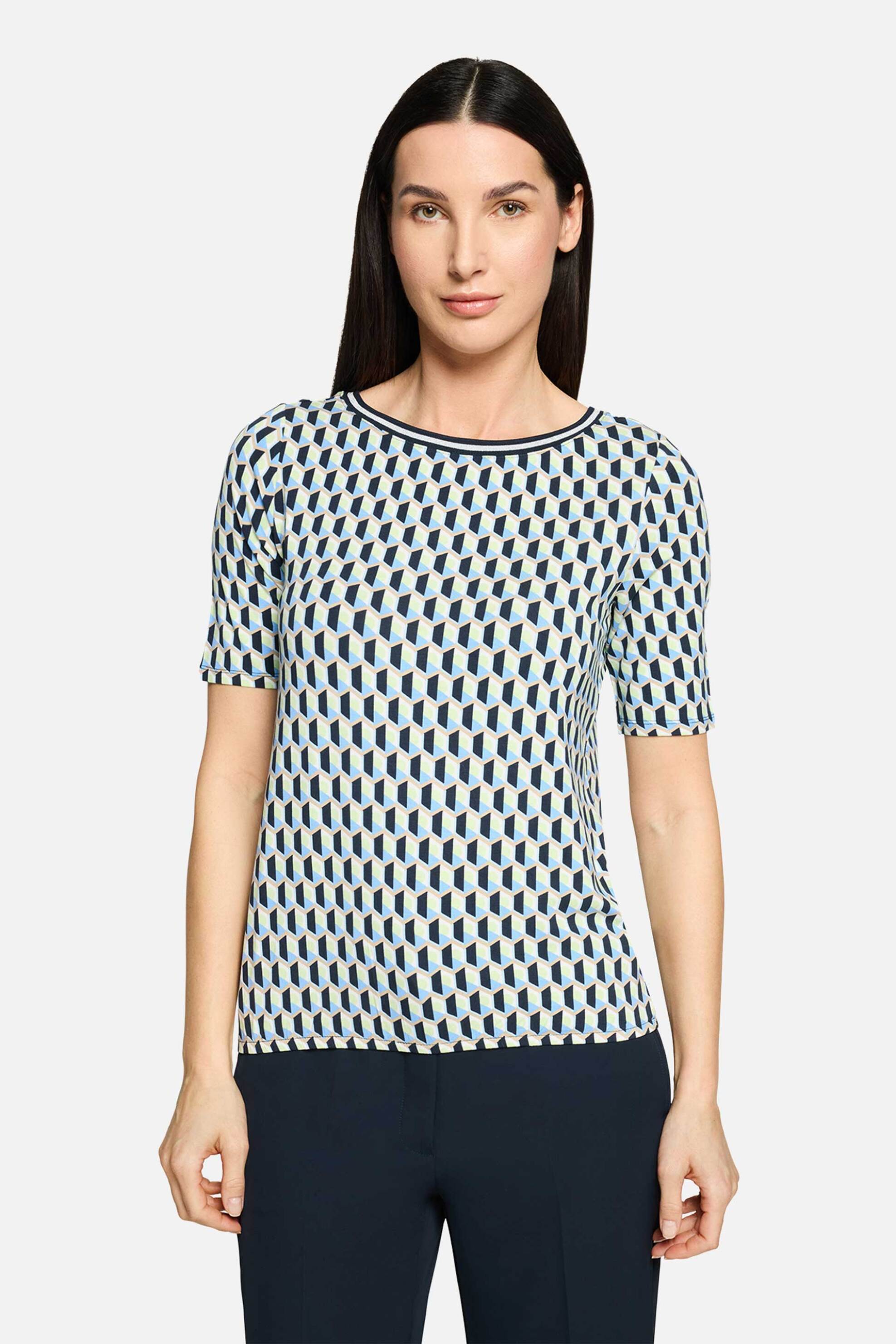 Betty Barclay γυναικείο Τ-shirt με all-over print – 2806/1989 Τυρκουάζ