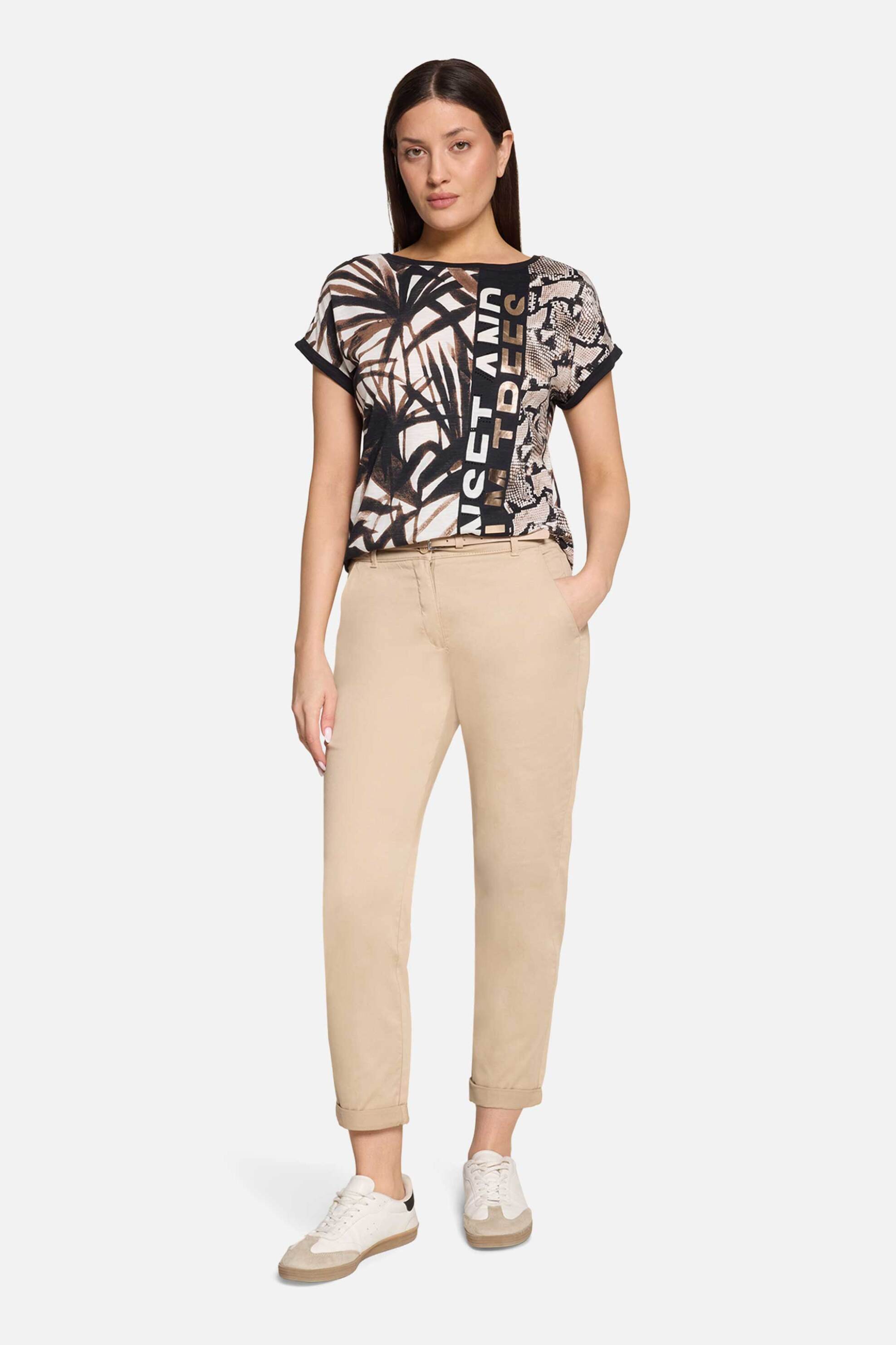 Betty Barclay γυναικείο ψηλόμεσο παντελόνι chino - 6131/2520 Μπεζ