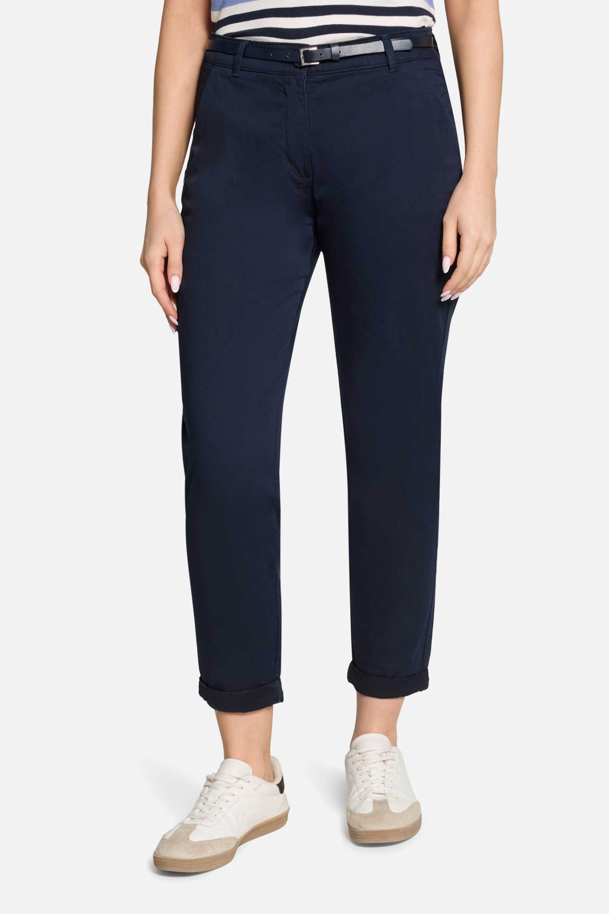 Betty Barclay γυναικείο ψηλόμεσο παντελόνι chino - 6131/2520 Μπλε Σκούρο