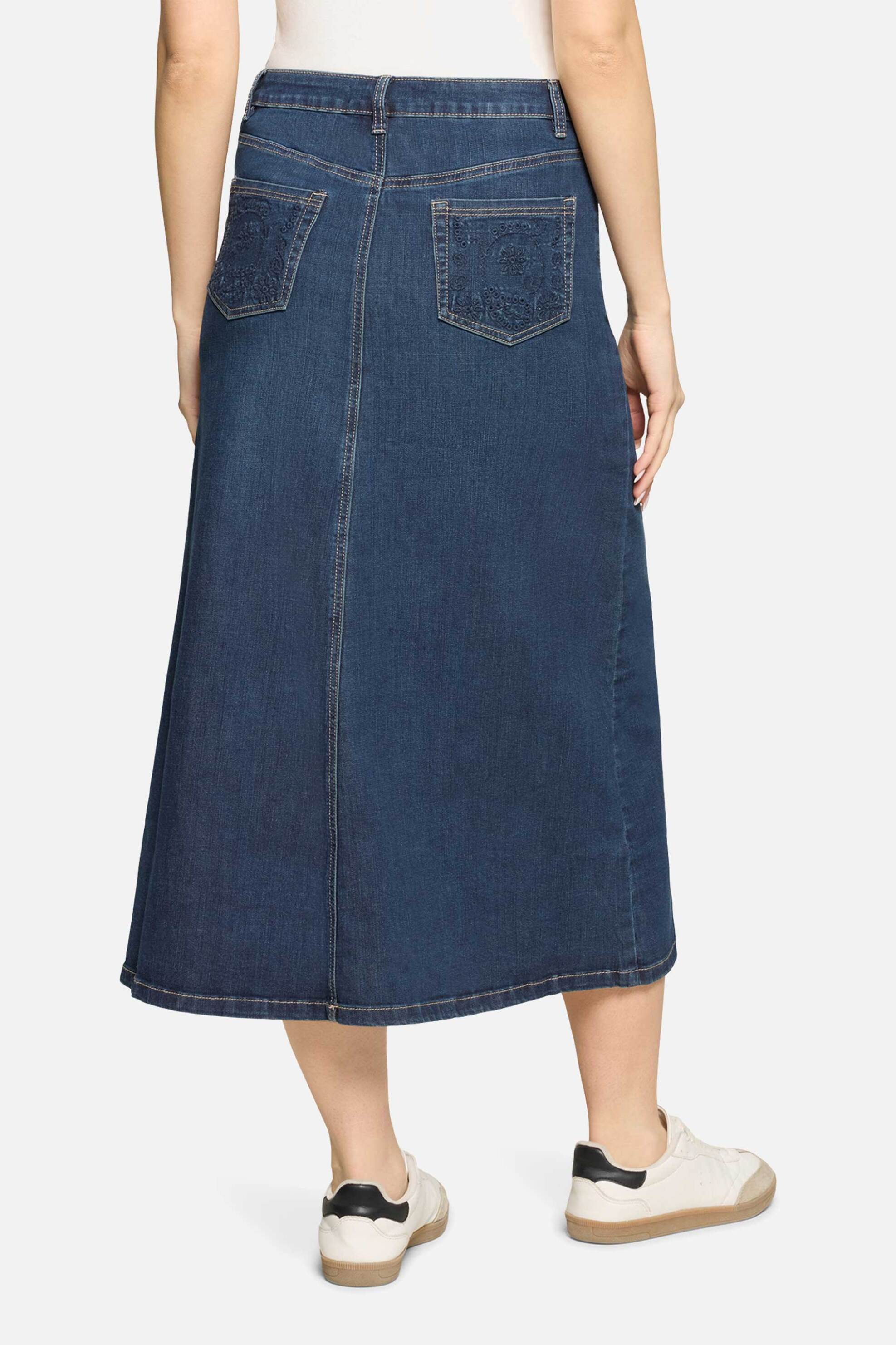 BETTY BARCLAY Betty Barclay γυναικεία denim φούστα - 9478/1831 Denim Blue Σκούρο - 3