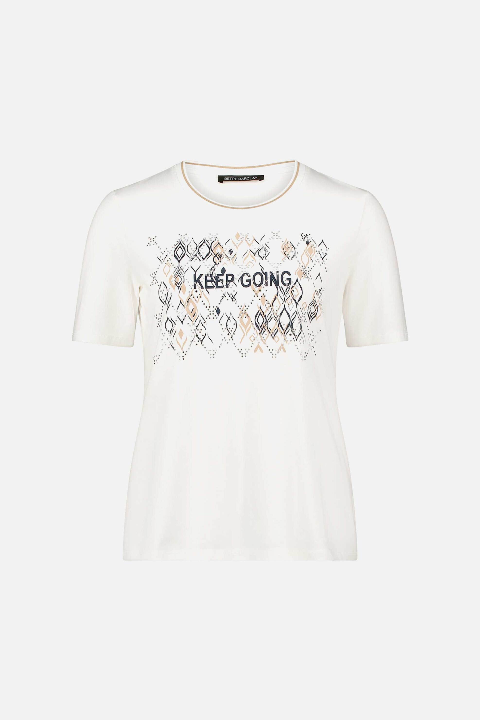 Betty Barclay Γυναικείο Τ-Shirt με Print Στο Στήθος - 2727 1092 Λευκό