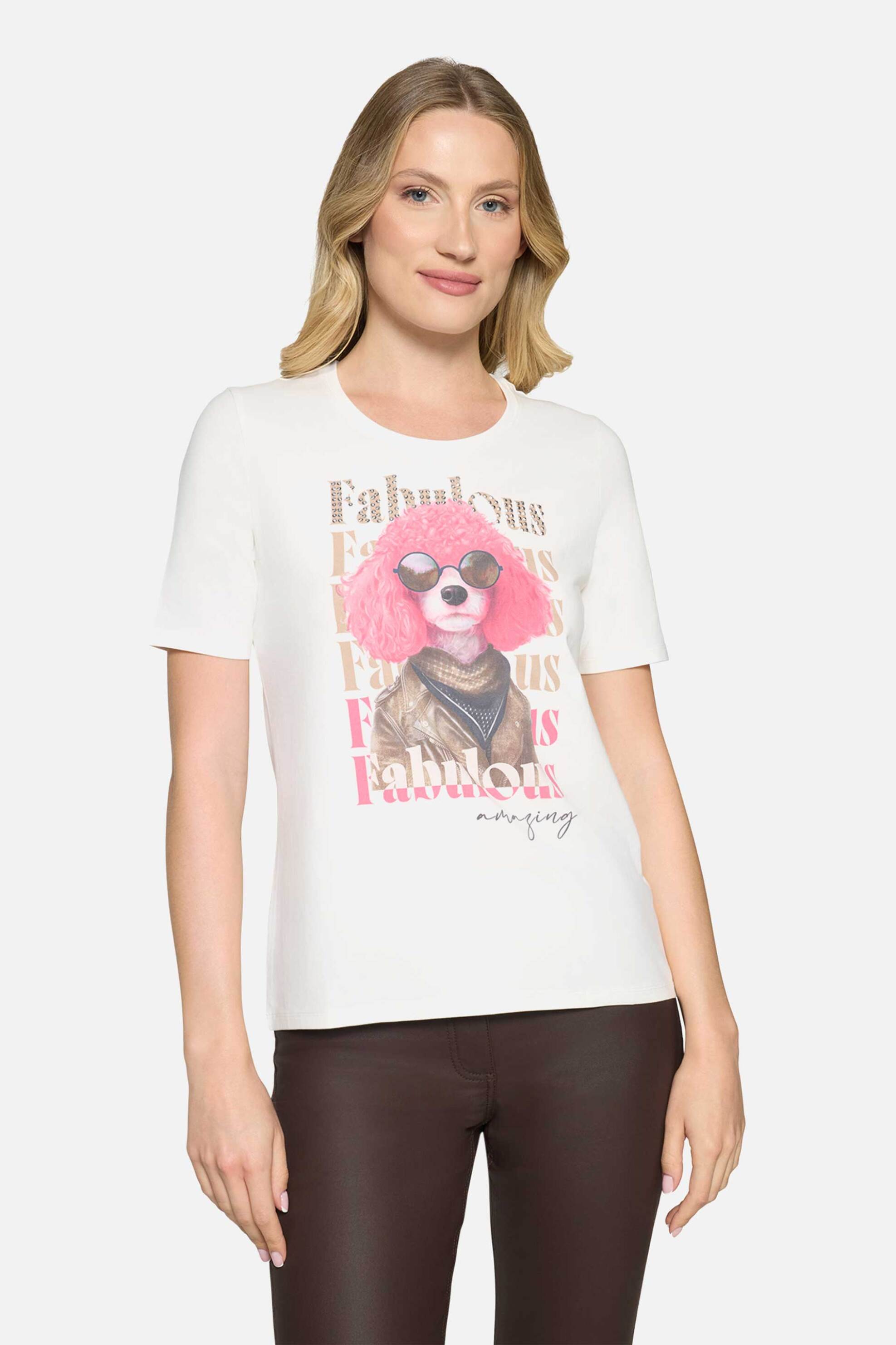 Betty Barclay γυναικείο Τ-shirt με all-over print – 2744/1092 Λευκό
