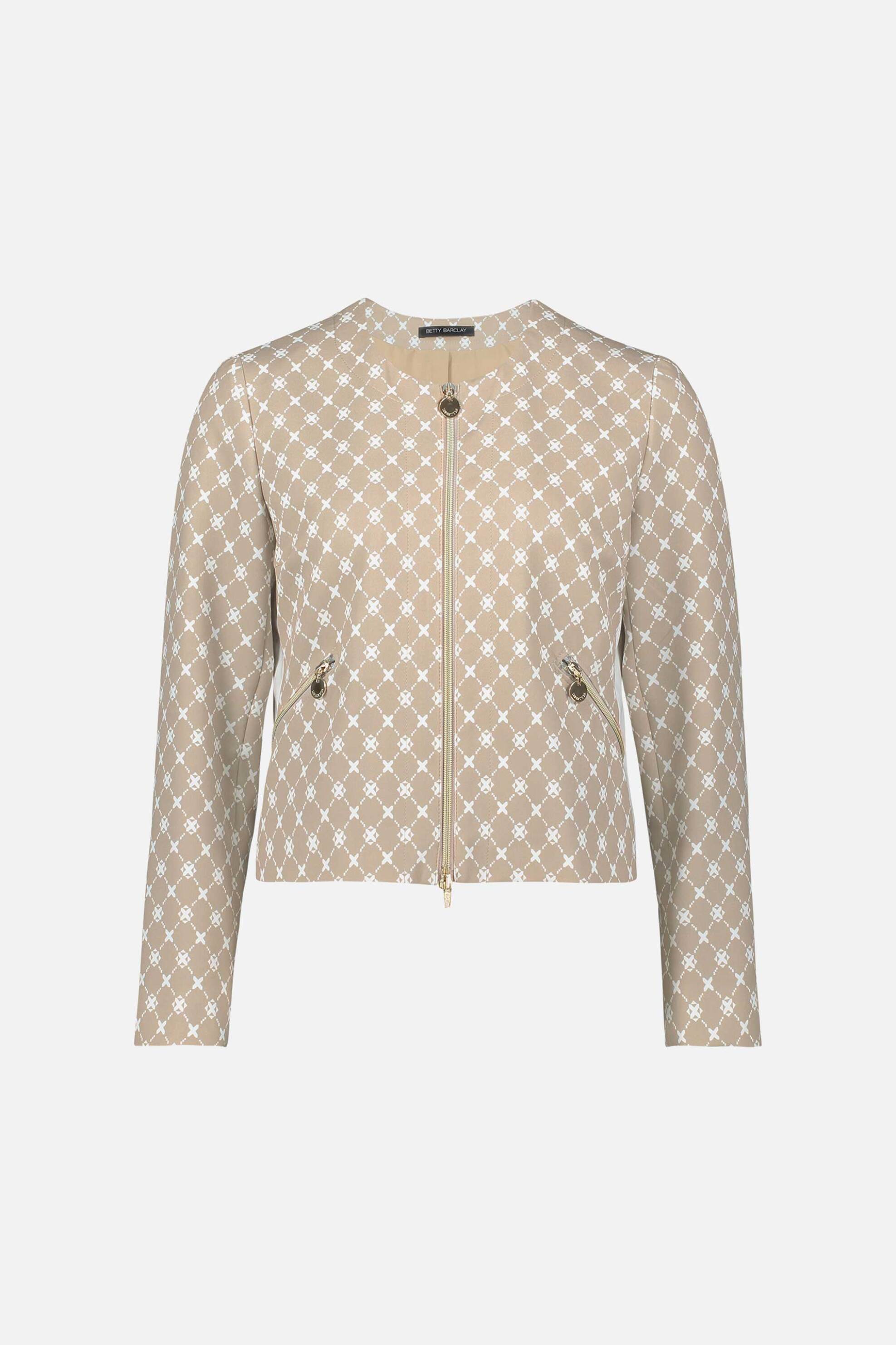 Betty Barclay Γυναικείο Σακάκι με All-Over Logo Print - 4714 1706 Μπεζ