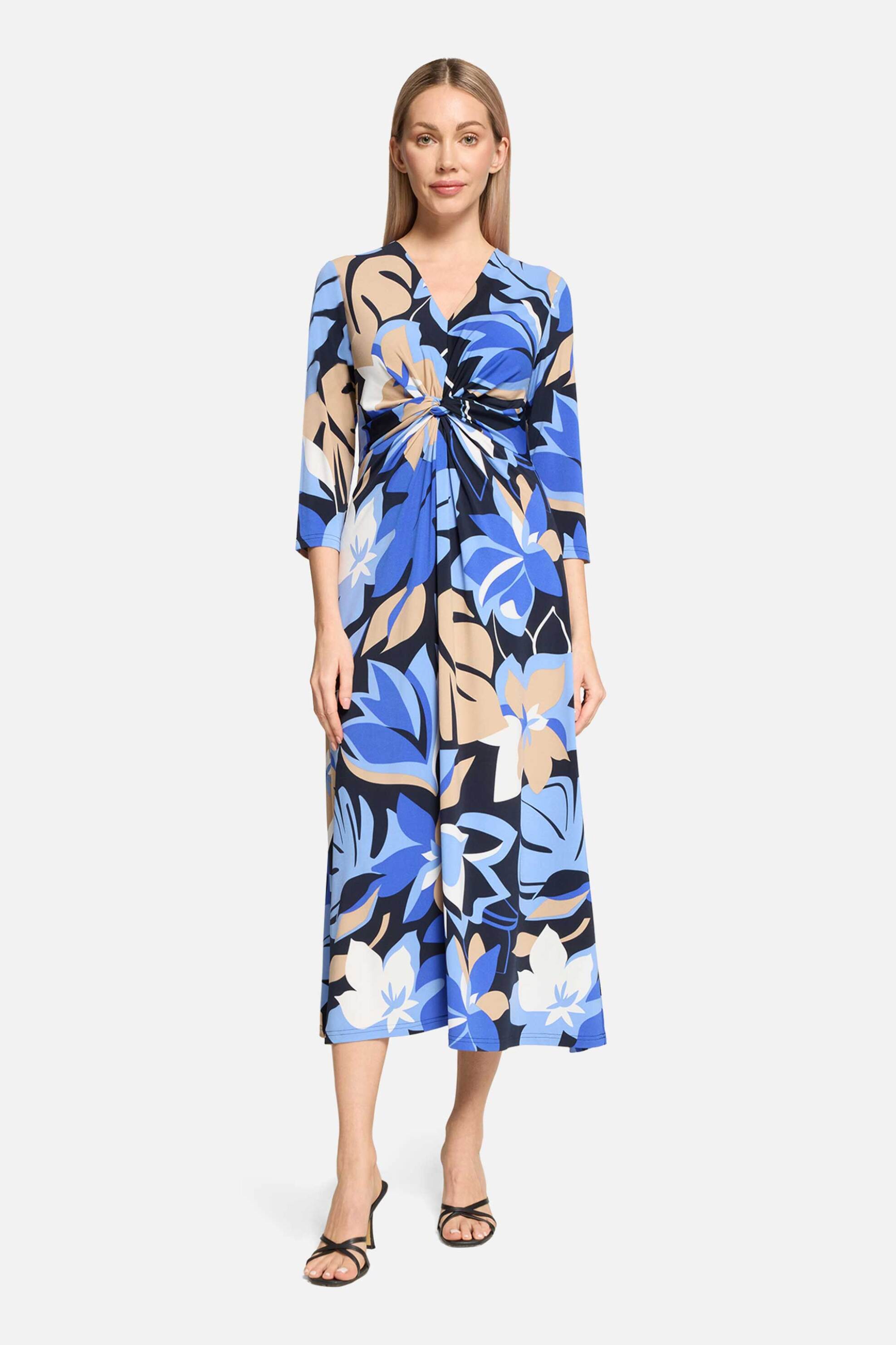 Betty Barclay γυναικείο midi φόρεμα με floral print - 1804/1729 Μπλε
