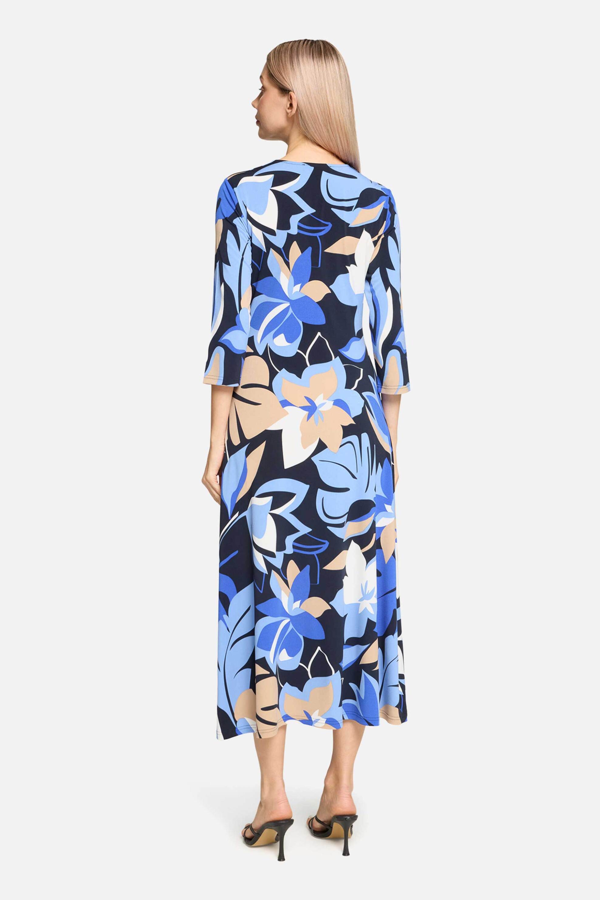 BETTY BARCLAY Betty Barclay γυναικείο midi φόρεμα με floral print - 1804/1729 Μπλε - 3