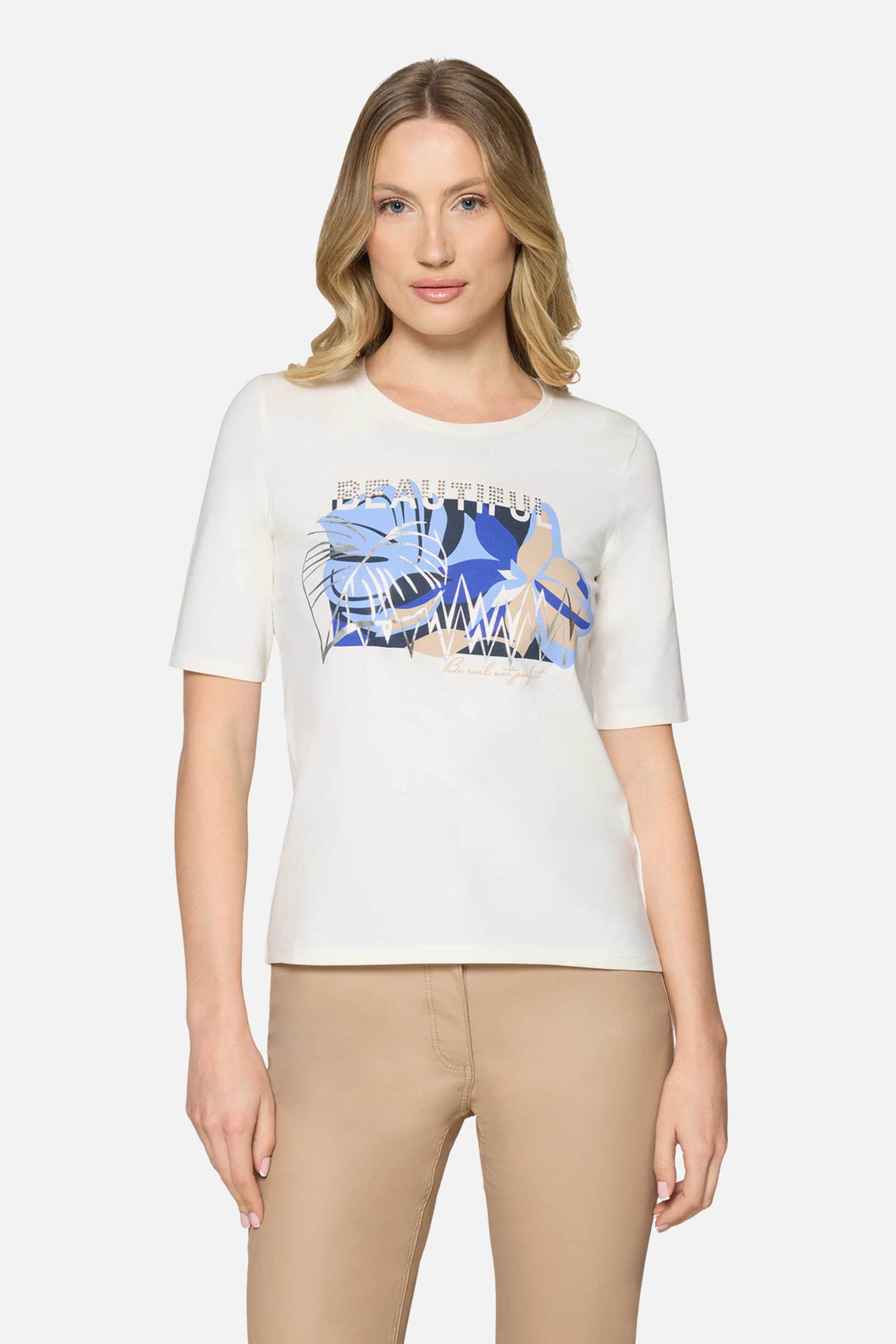 Betty Barclay γυναικείο Τ-shirt με all-over print – 2738/1092 Λευκό