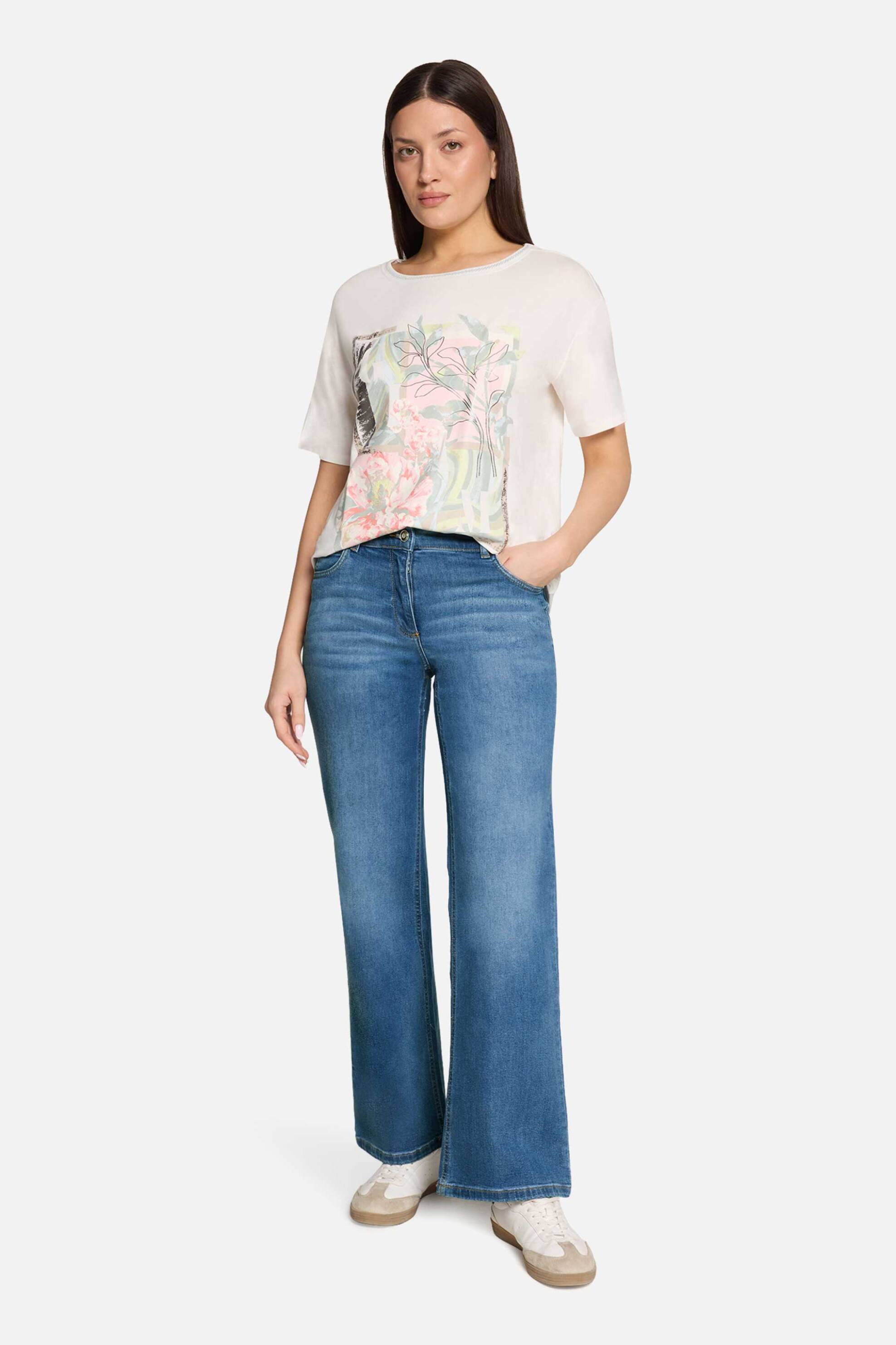 Betty Barclay γυναικείο τζιν παντελόνι με στρας Slim Fit - 6133/1980 Denim Blue