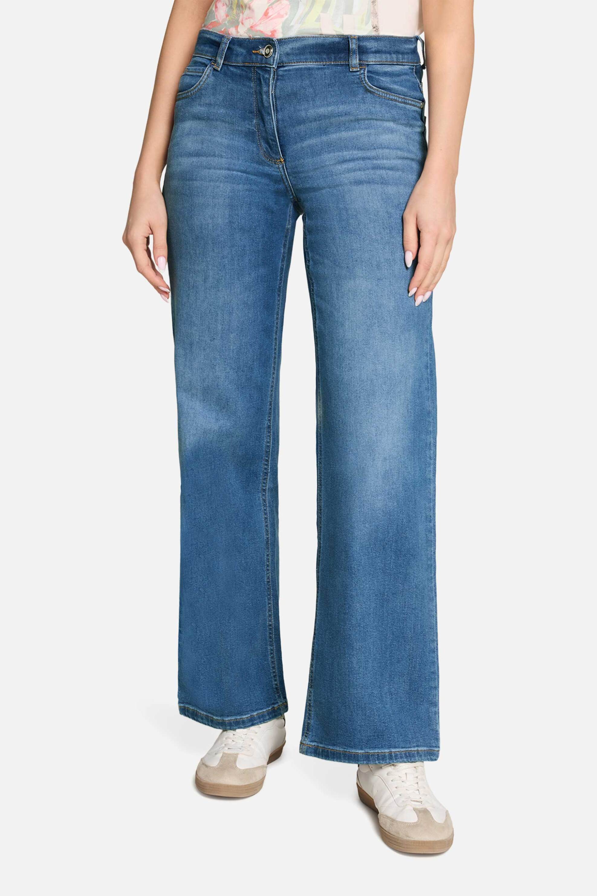 Betty Barclay γυναικείο τζιν παντελόνι με στρας Slim Fit - 6133/1980 Denim Blue