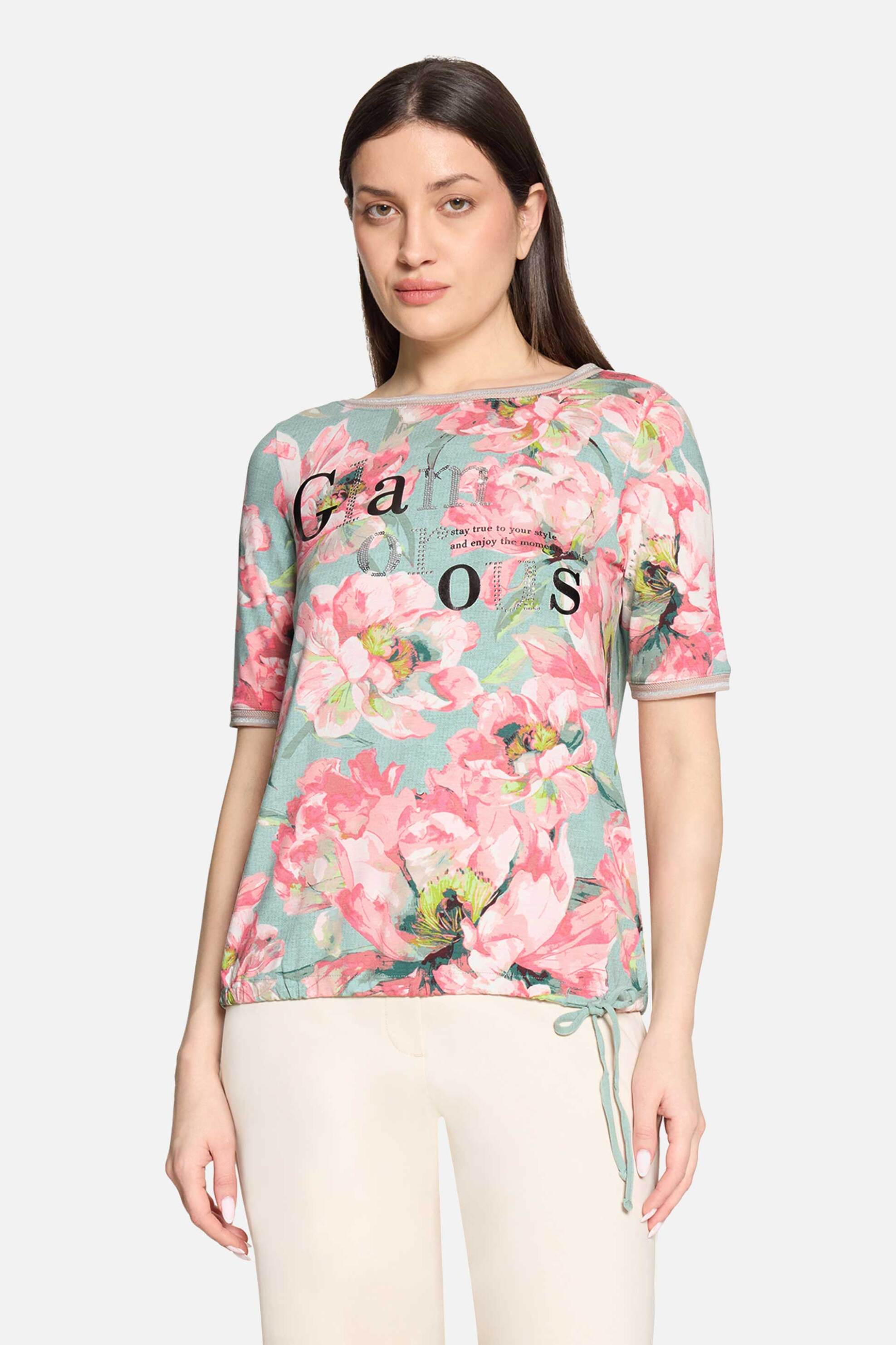 Betty Barclay γυναικείο Τ-shirt με all-over floral print – 2760/1812 Ροζ