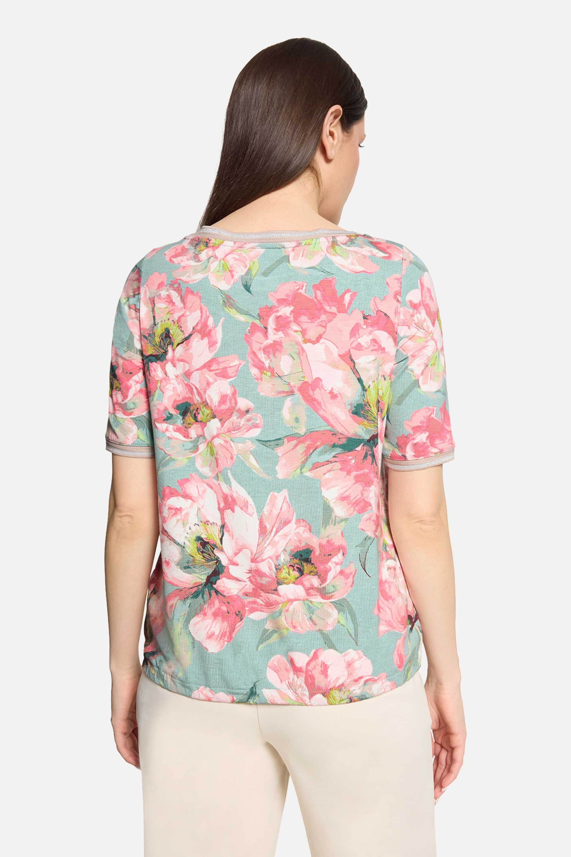 BETTY BARCLAY Betty Barclay γυναικείο Τ-shirt με all-over floral print - 2760/1812 Ροζ - 3