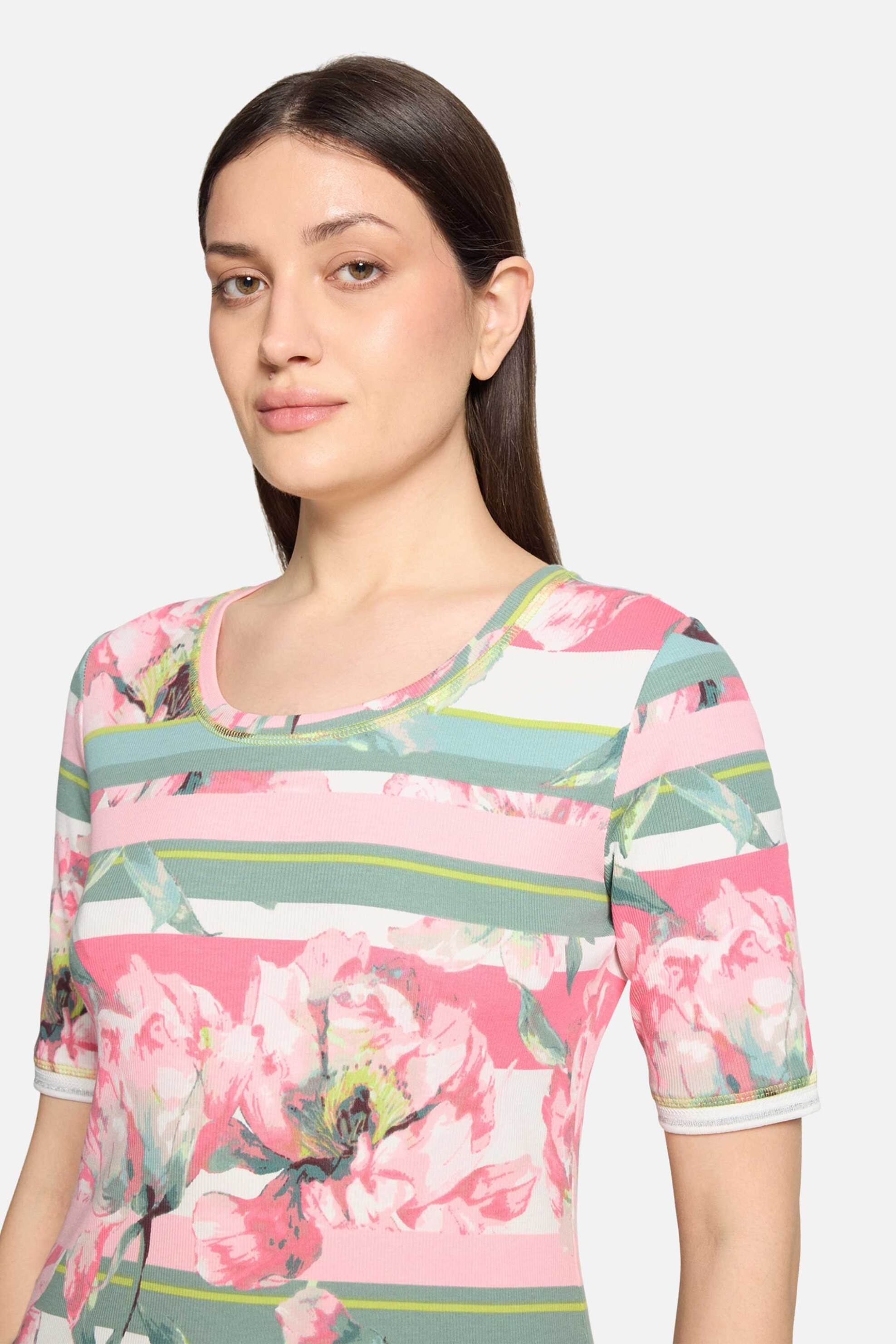 BETTY BARCLAY Betty Barclay γυναικείο Τ-shirt με all-over print - 2762/1817 Ροζ - 2