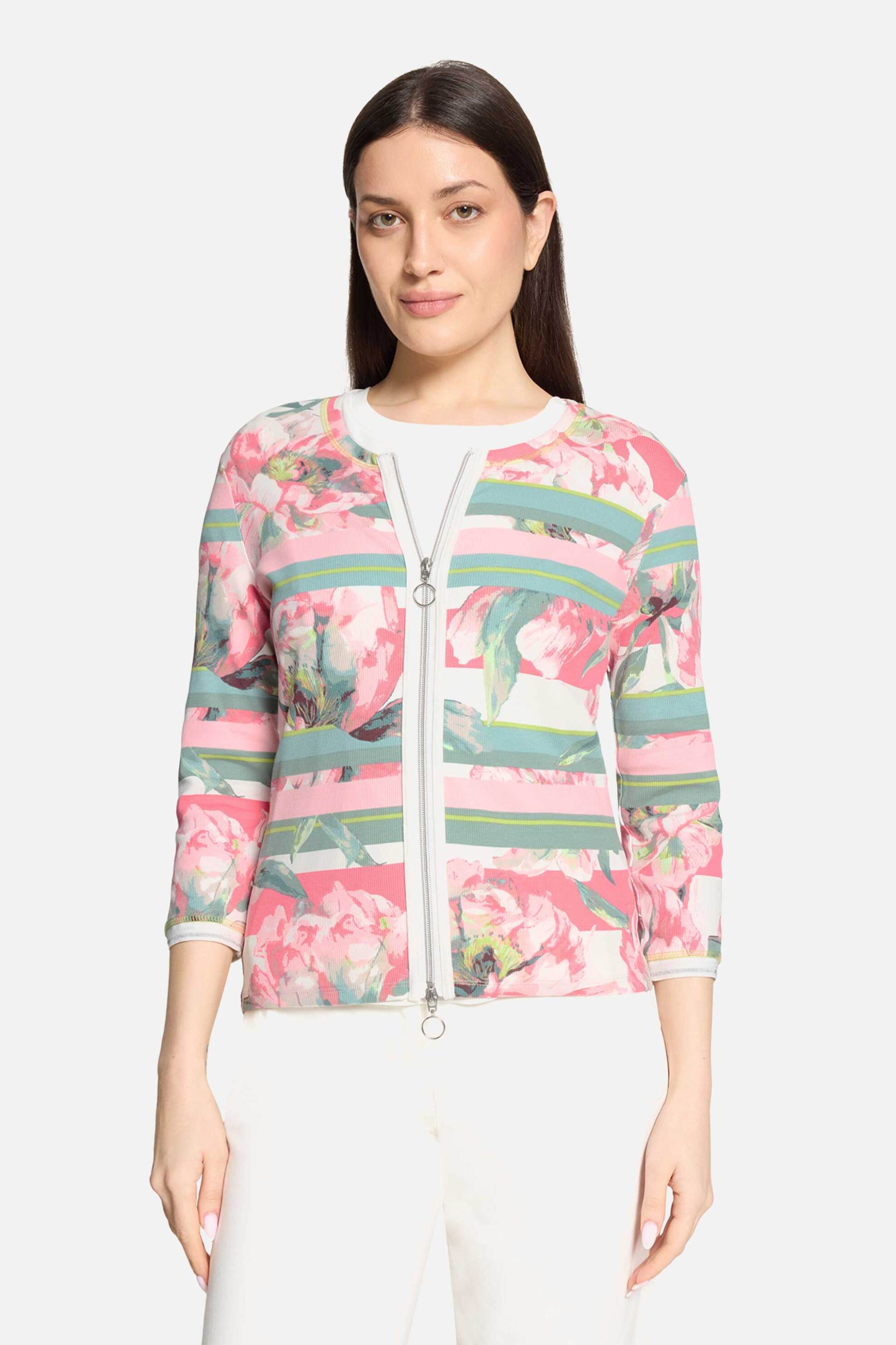 Betty Barclay γυναικείο jacket με floral print - 2763/1817 Ροζ