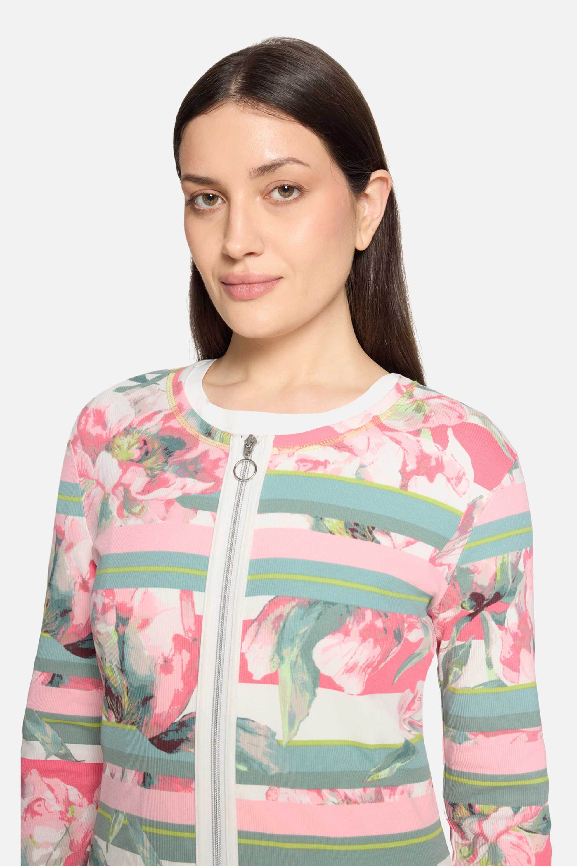 Betty Barclay γυναικείο jacket με floral print - 2763/1817 Ροζ