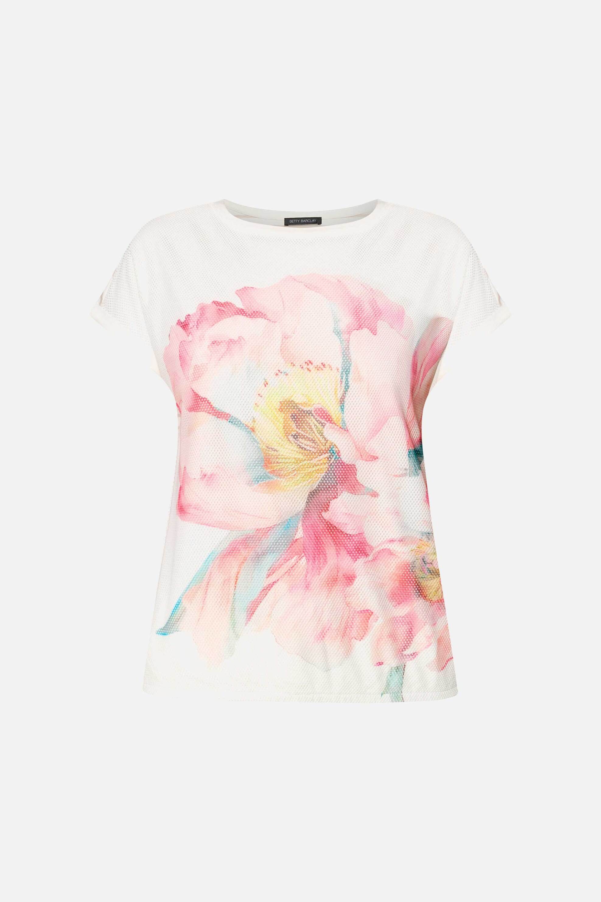 Betty Barclay Γυναικείο Τ-Shirt με Floral Print - 2768 1825 Λευκό