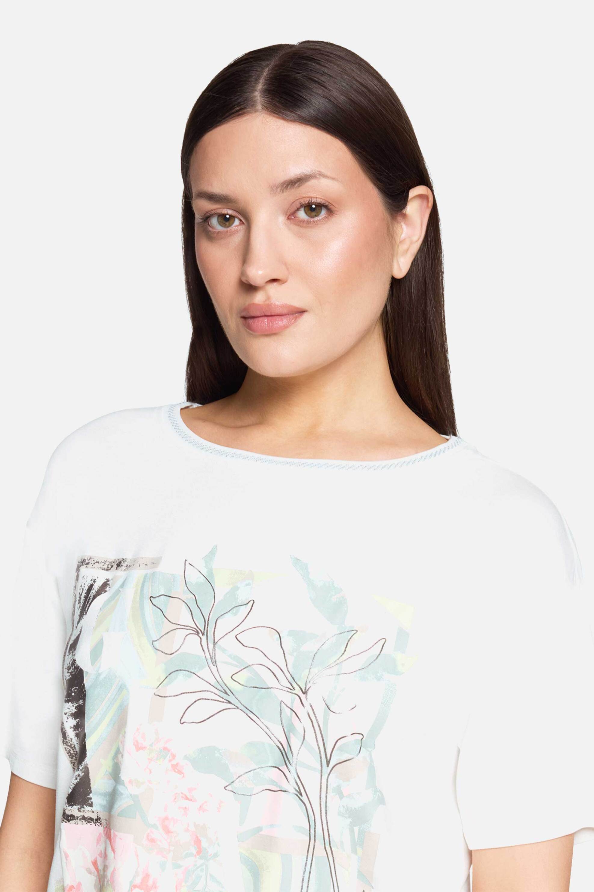 BETTY BARCLAY Betty Barclay γυναικείο Τ-shirt με print - 2777/1818 Λευκό - 2