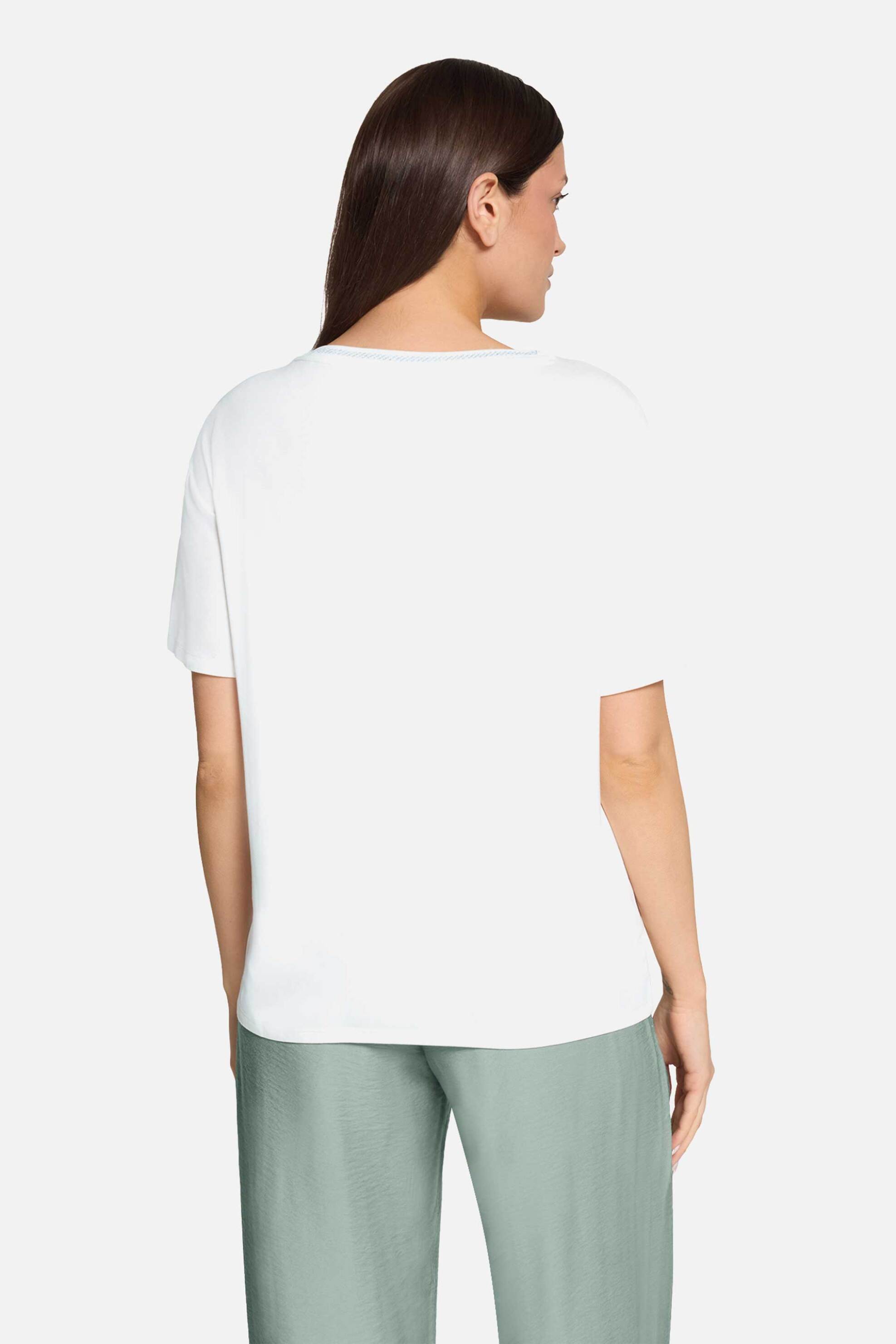 BETTY BARCLAY Betty Barclay γυναικείο Τ-shirt με print - 2777/1818 Λευκό - 3