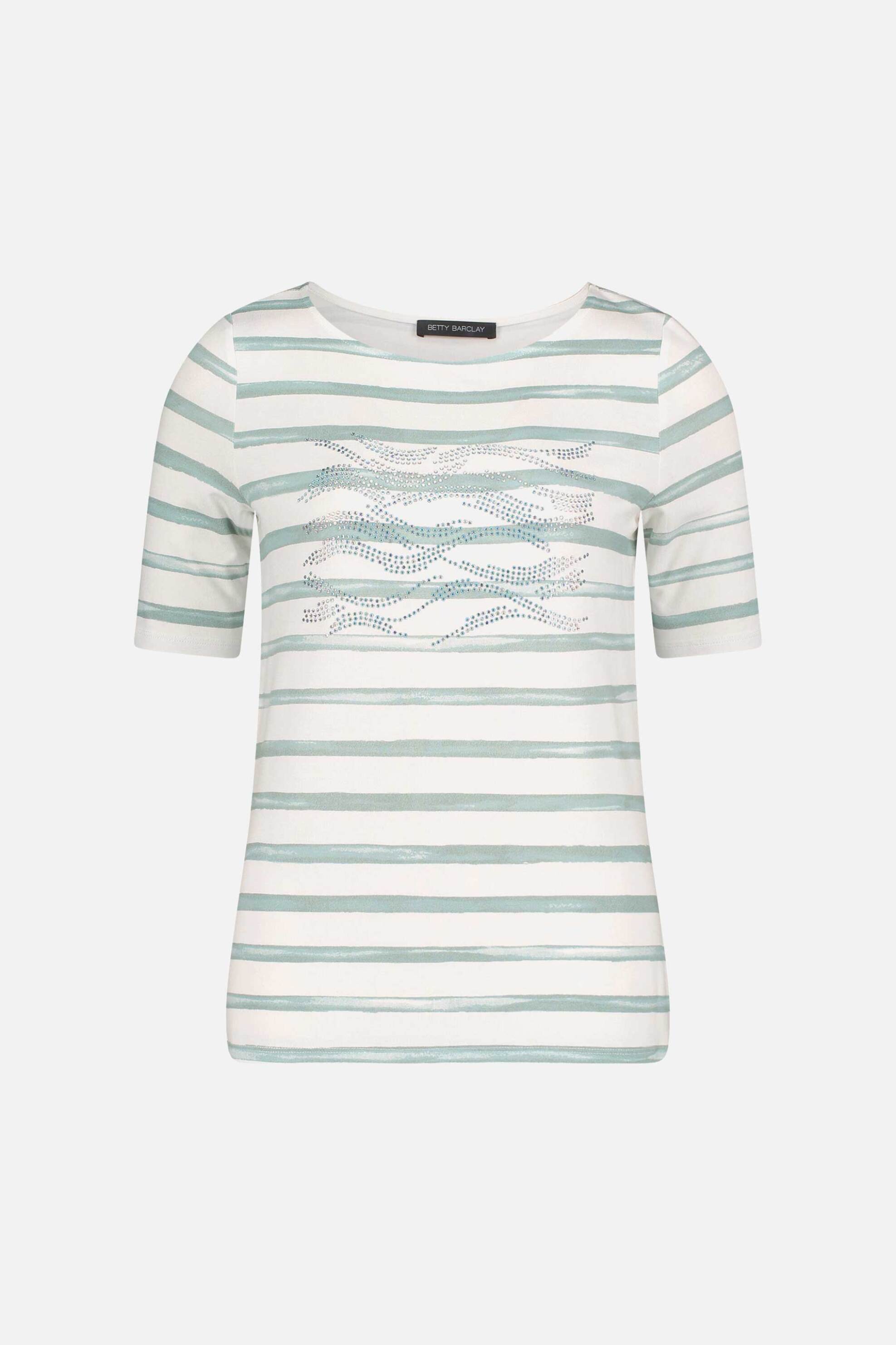 Betty Barclay Γυναικείο Τ-Shirt με All-Over Ριγέ Print Στρας - 2808 1925 Βεραμάν