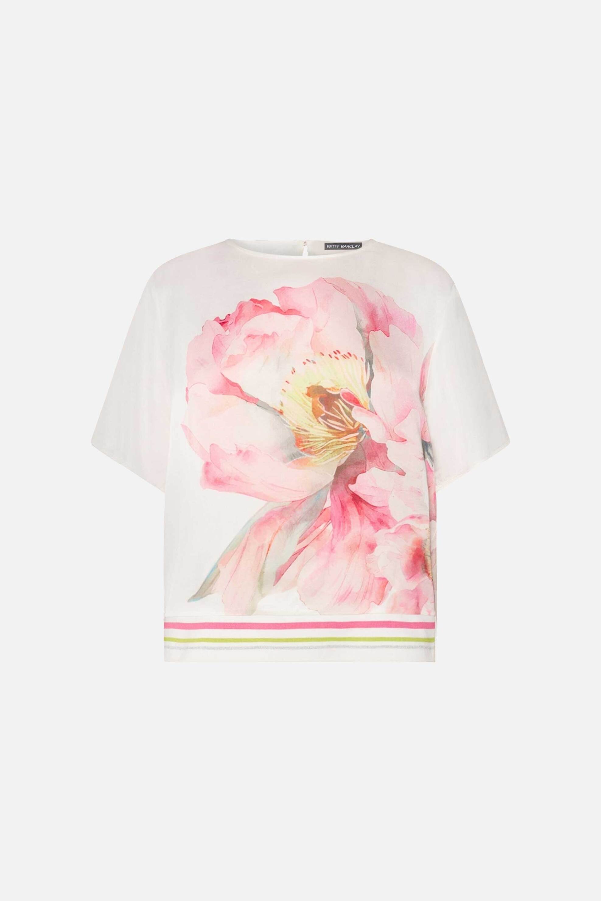 Betty Barclay Γυναικεία Μπλούζα με Floral Print - 8030 1847 Λευκό
