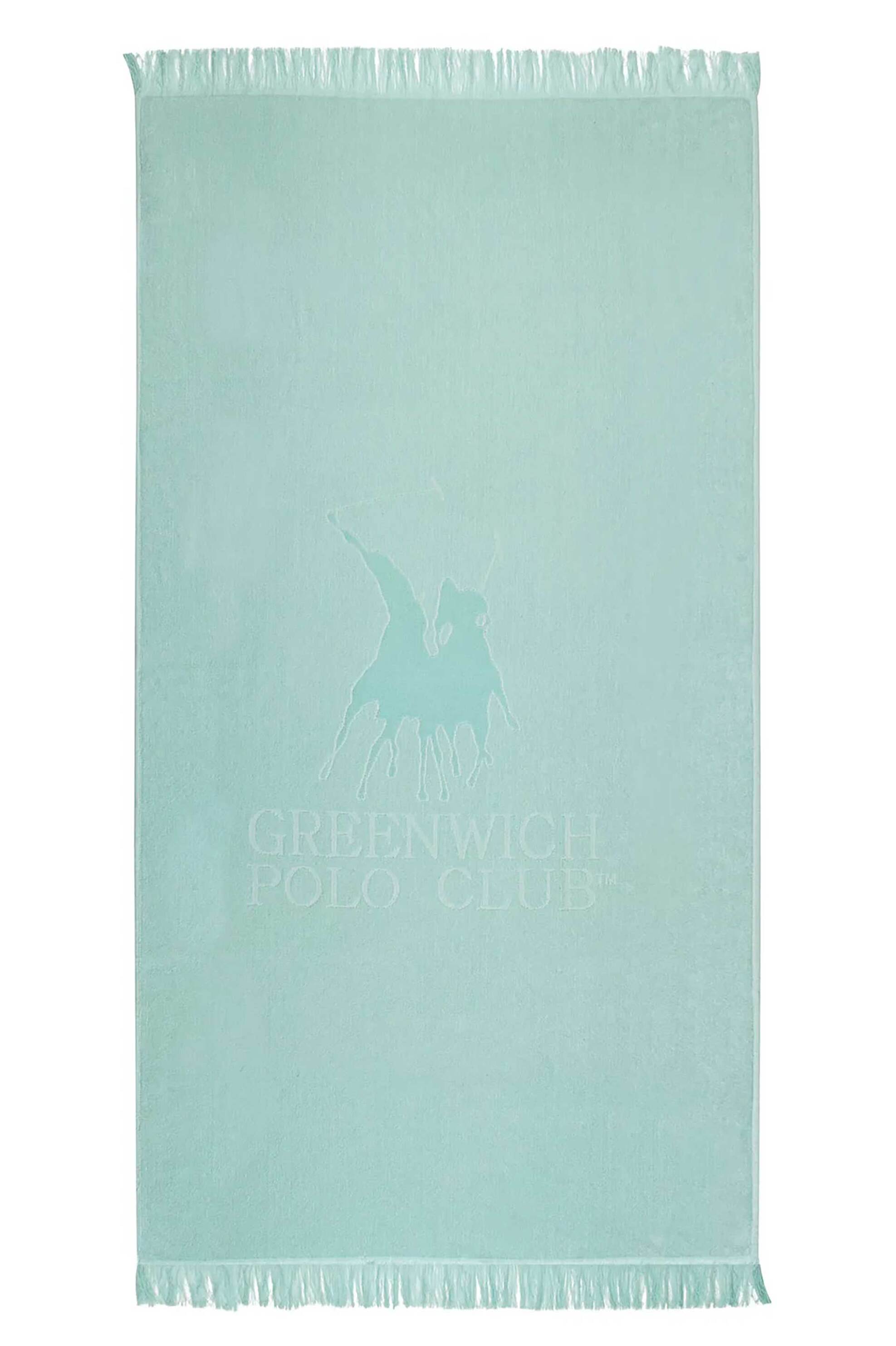 Greenwich Polo Club πετσέτα θαλάσσης με λογότυπο 90 x 190 cm "3623" - 267901903623 Πράσινο Μέντας