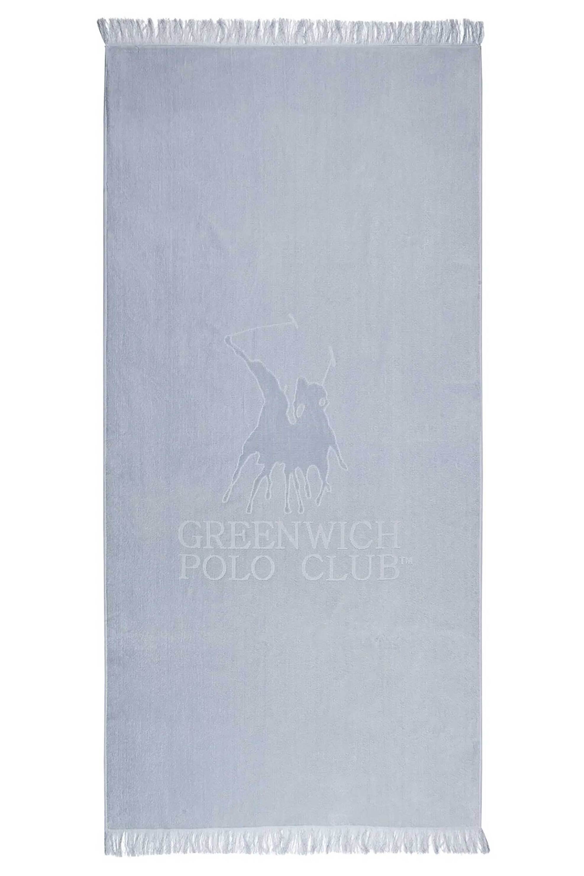 Greenwich Polo Club πετσέτα θαλάσσης με λογότυπο 90 x 190 cm "3624" - 267901903624 Γκρι