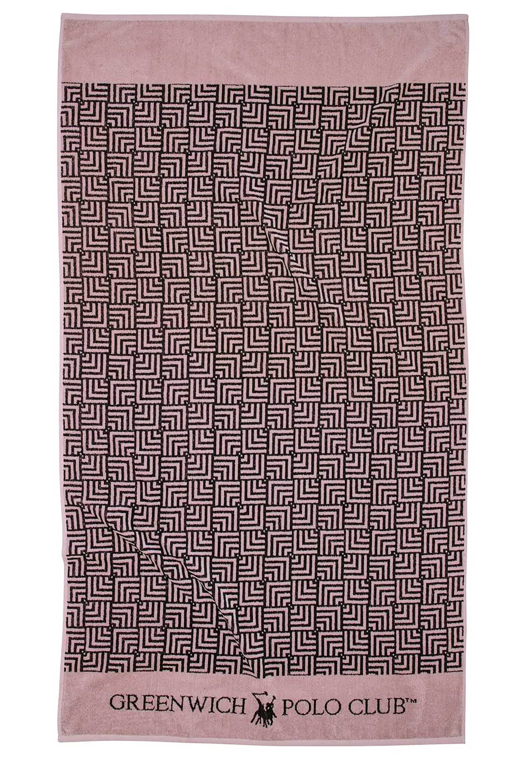 GREENWICH POLO CLUB Greenwich Polo Club πετσέτα θαλάσσης με λογότυπο και geometrical pattern 90 x 170 cm "3730" - 267901703730 Σάπιο Μήλο