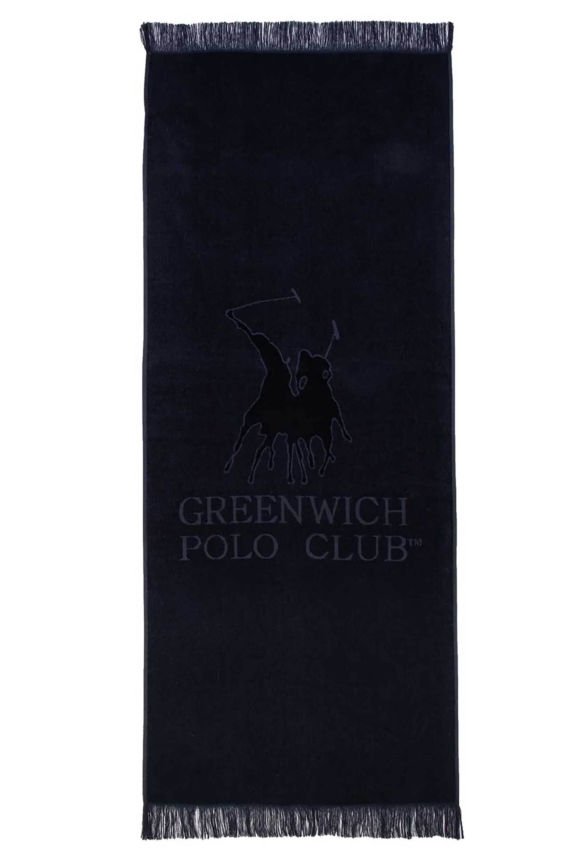 Greenwich Polo Club πετσέτα θαλάσσης με λογότυπο 90 x 190 cm "3656" - 267901903656 Μαύρο