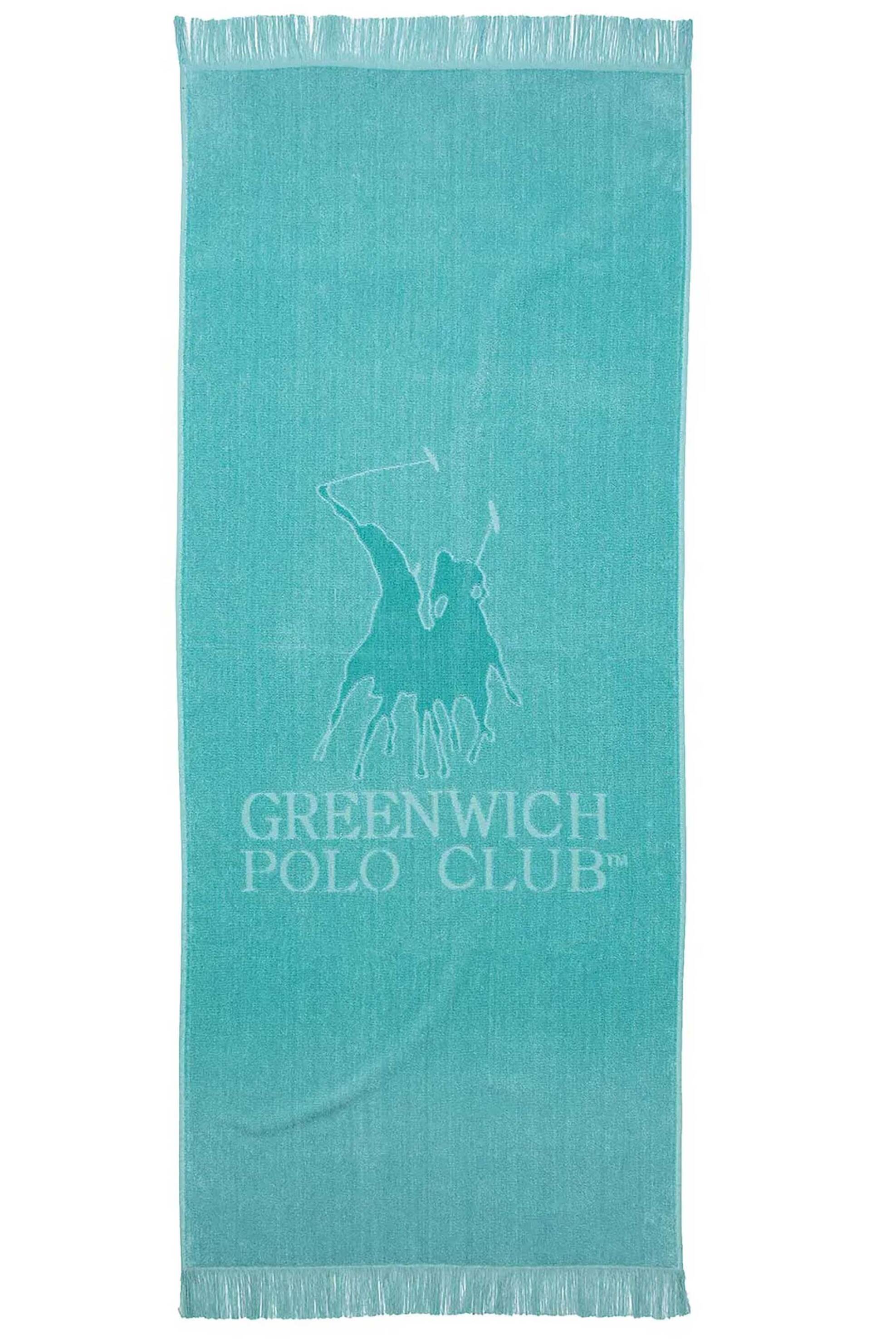 Greenwich Polo Club πετσέτα θαλάσσης με λογότυπο 90 x 190 cm "3733" - 267901903733 Γαλάζιο