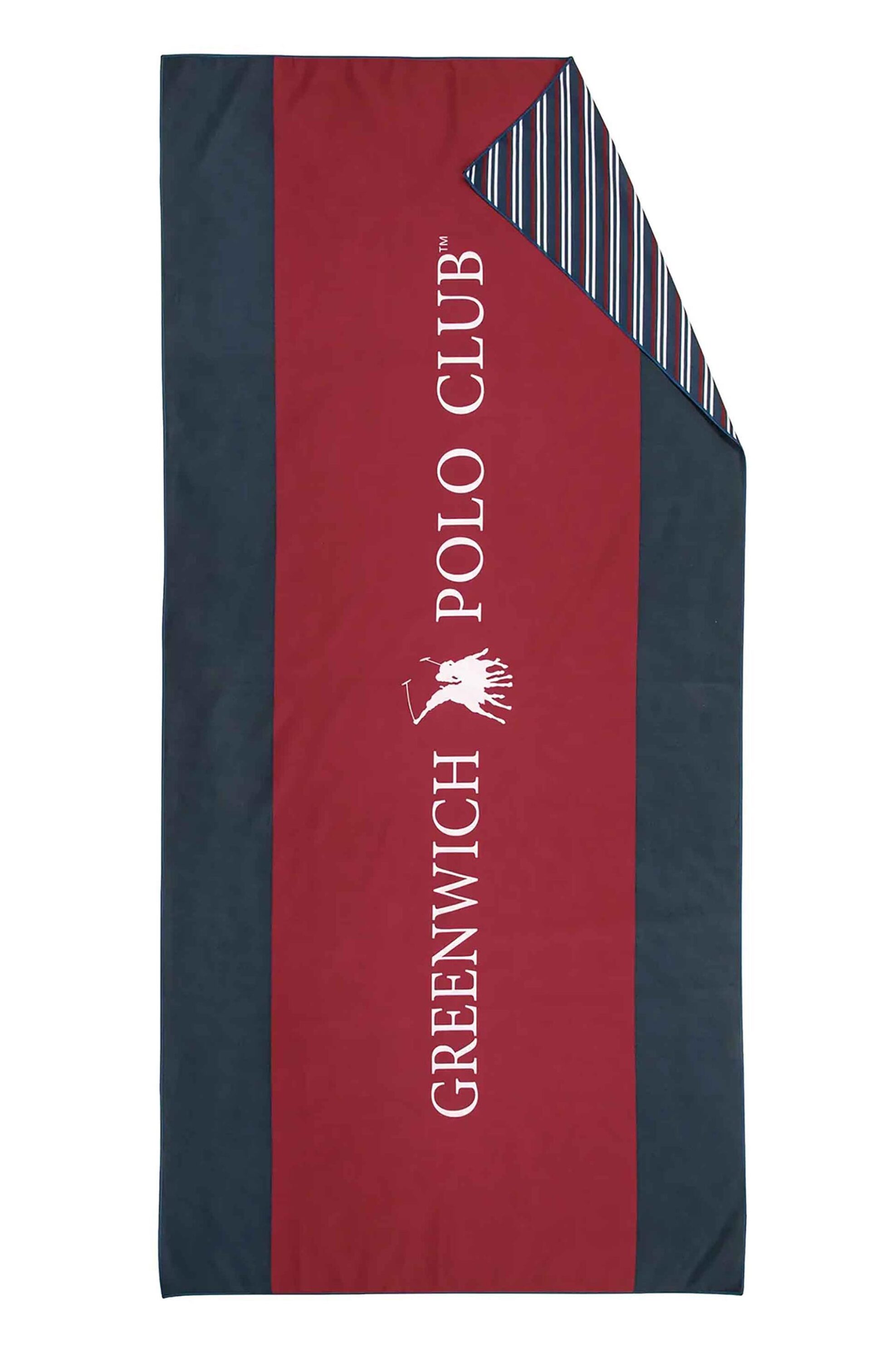 GREENWICH POLO CLUB Greenwich Polo Club unisex πετσέτα θαλάσσης με λογότυπο 170 x 80 cm "3874" - 267801703874 Κόκκινο