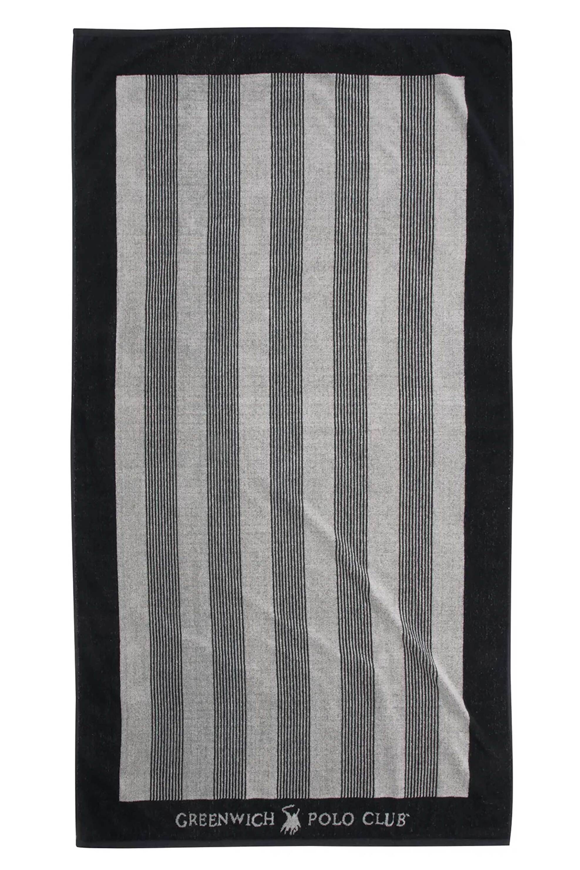 Greenwich Polo Club πετσέτα θαλάσσης με ριγέ σχέδιο 90 x 170 cm "3886" - 267901703886 Γκρι