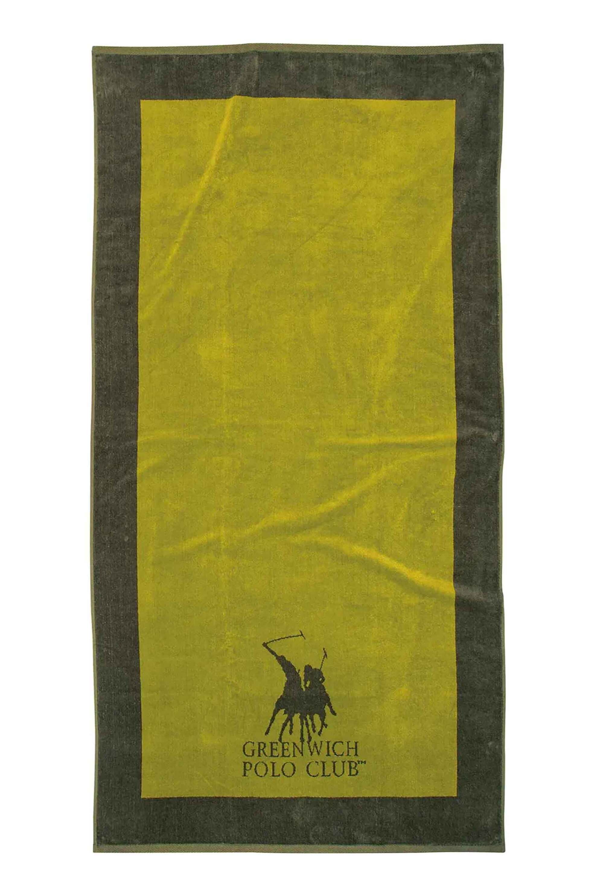 Greenwich Polo Club γυναικεία πετσέτα θαλάσσης με λογότυπο 180 x 90 cm "3859" - 267901803859 Κίτρινο