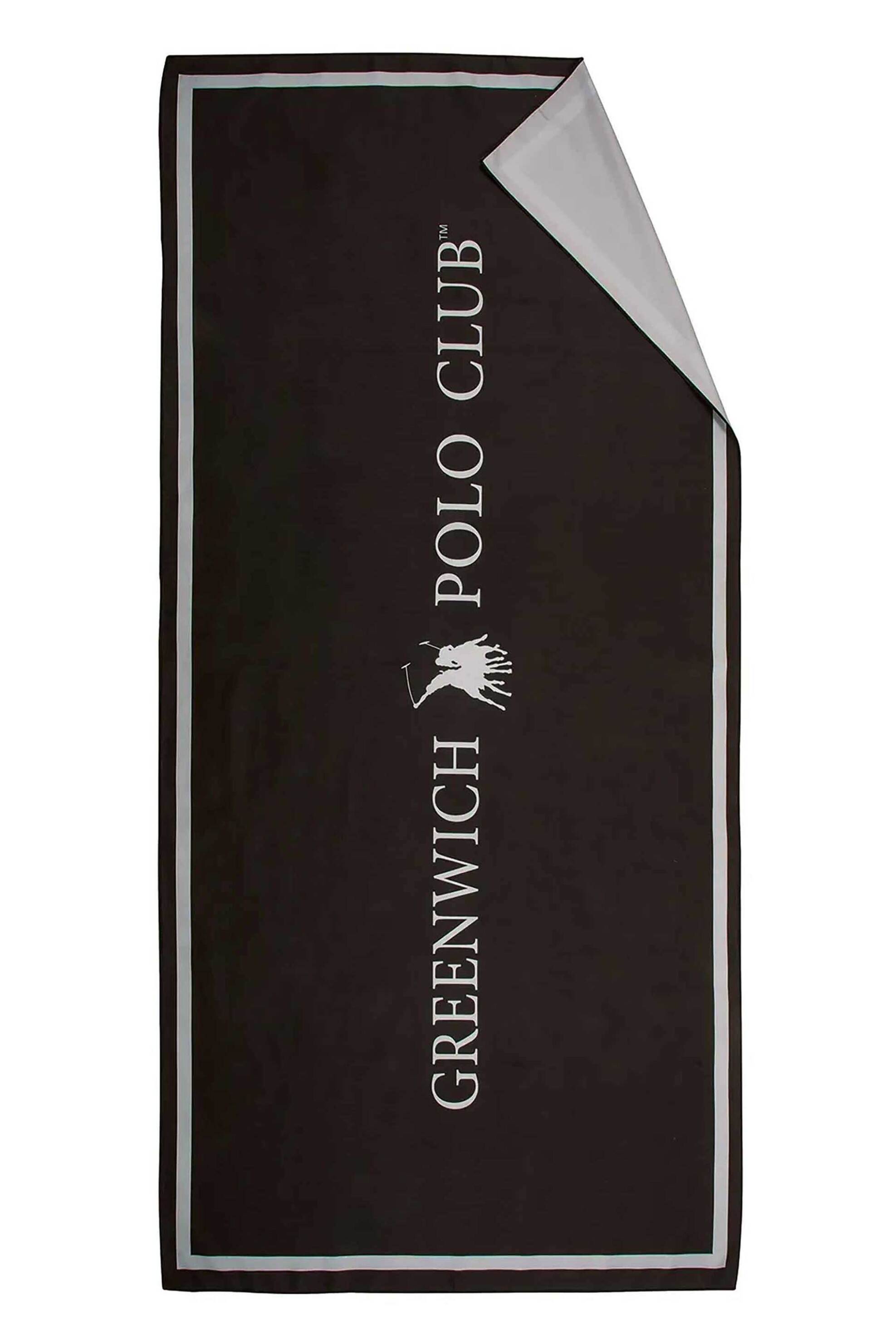 GREENWICH POLO CLUB Greenwich Polo Club unisex πετσέτα θαλάσσης με λογότυπο 170 x 80 cm "4028" - 267801704028 Καφέ