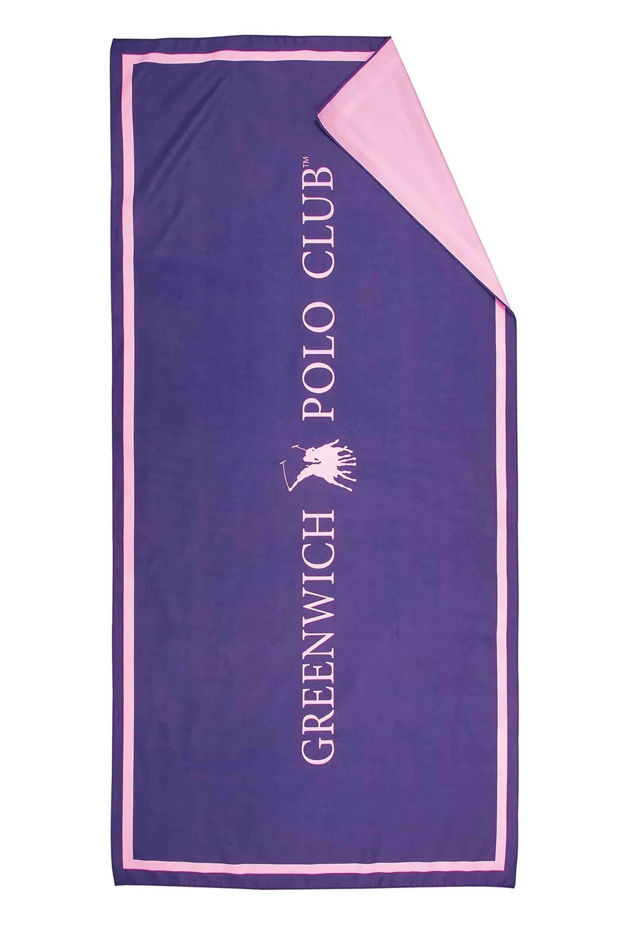 GREENWICH POLO CLUB Greenwich Polo Club γυναικεία πετσέτα θαλάσσης με λογότυπο 170 x 80 cm "4029" - 267801704029 Μοβ