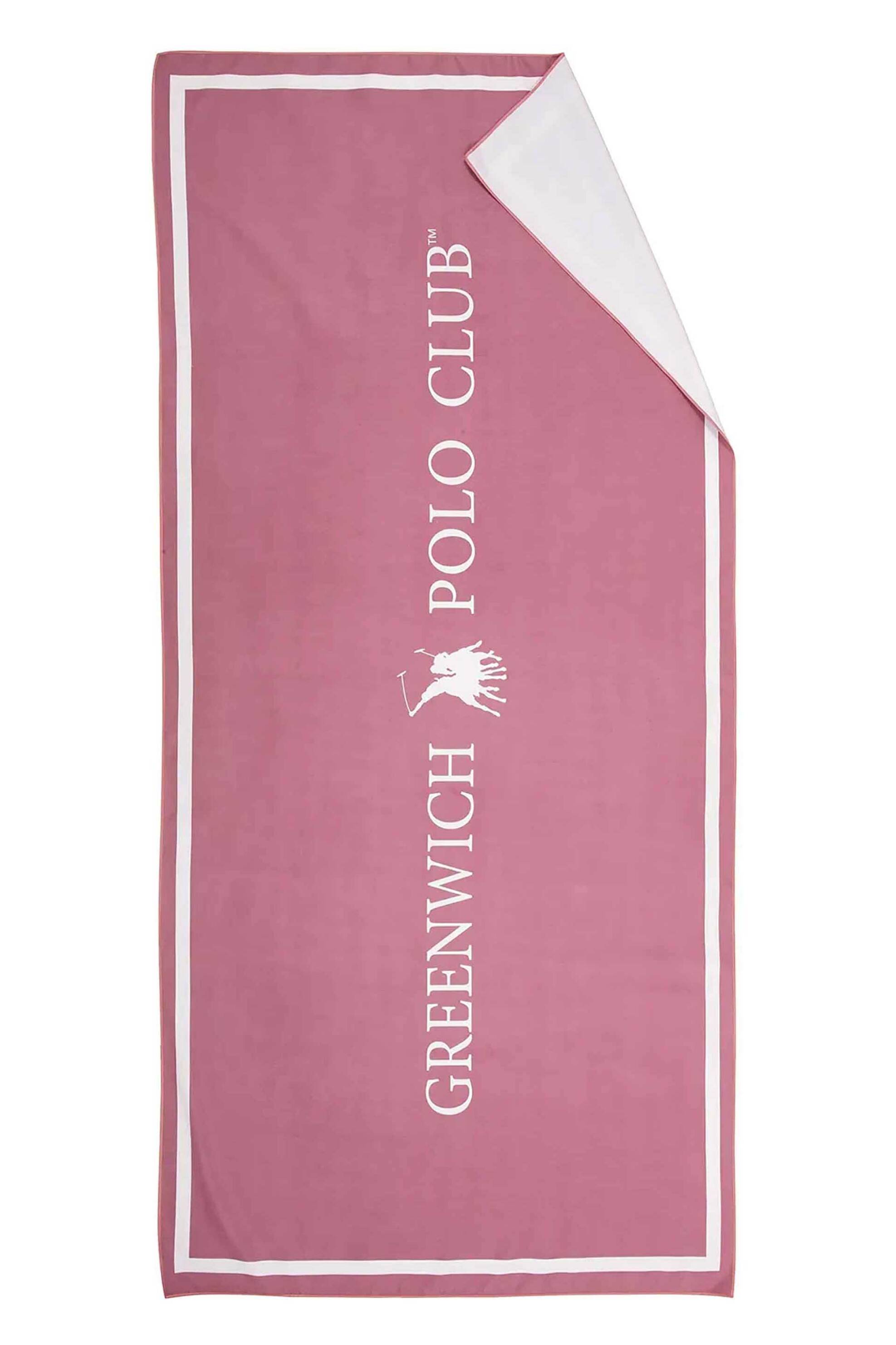 GREENWICH POLO CLUB Greenwich Polo Club γυναικεία πετσέτα θαλάσσης με λυγότυπο 170 x 80 cm "4030" - 267801704030 Ροζ