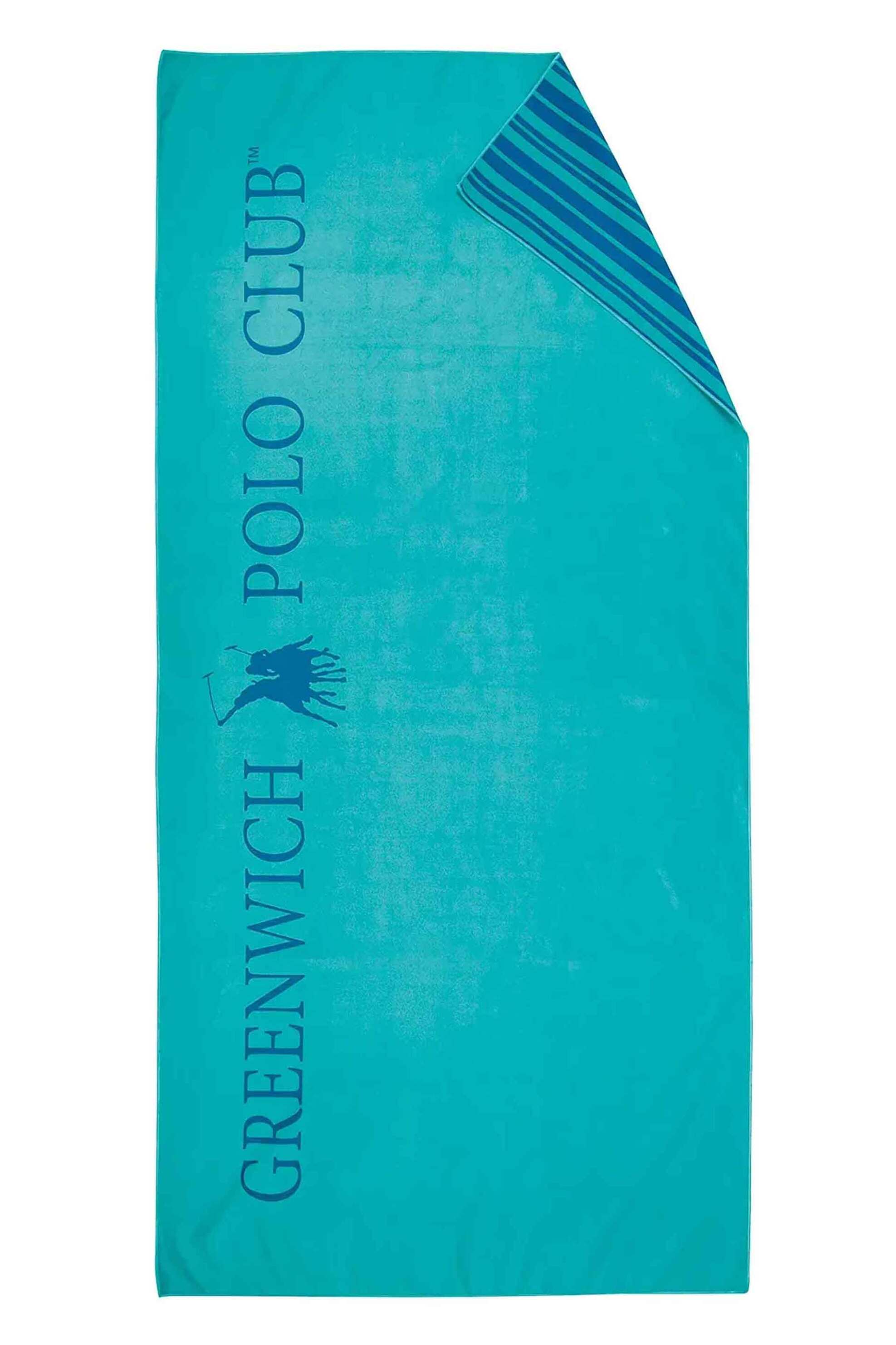 GREENWICH POLO CLUB Greenwich Polo Club unisex πετσέτα θαλάσσης με λογότυπο 170 x 80 cm "4034" - 267801704034 Μπλε