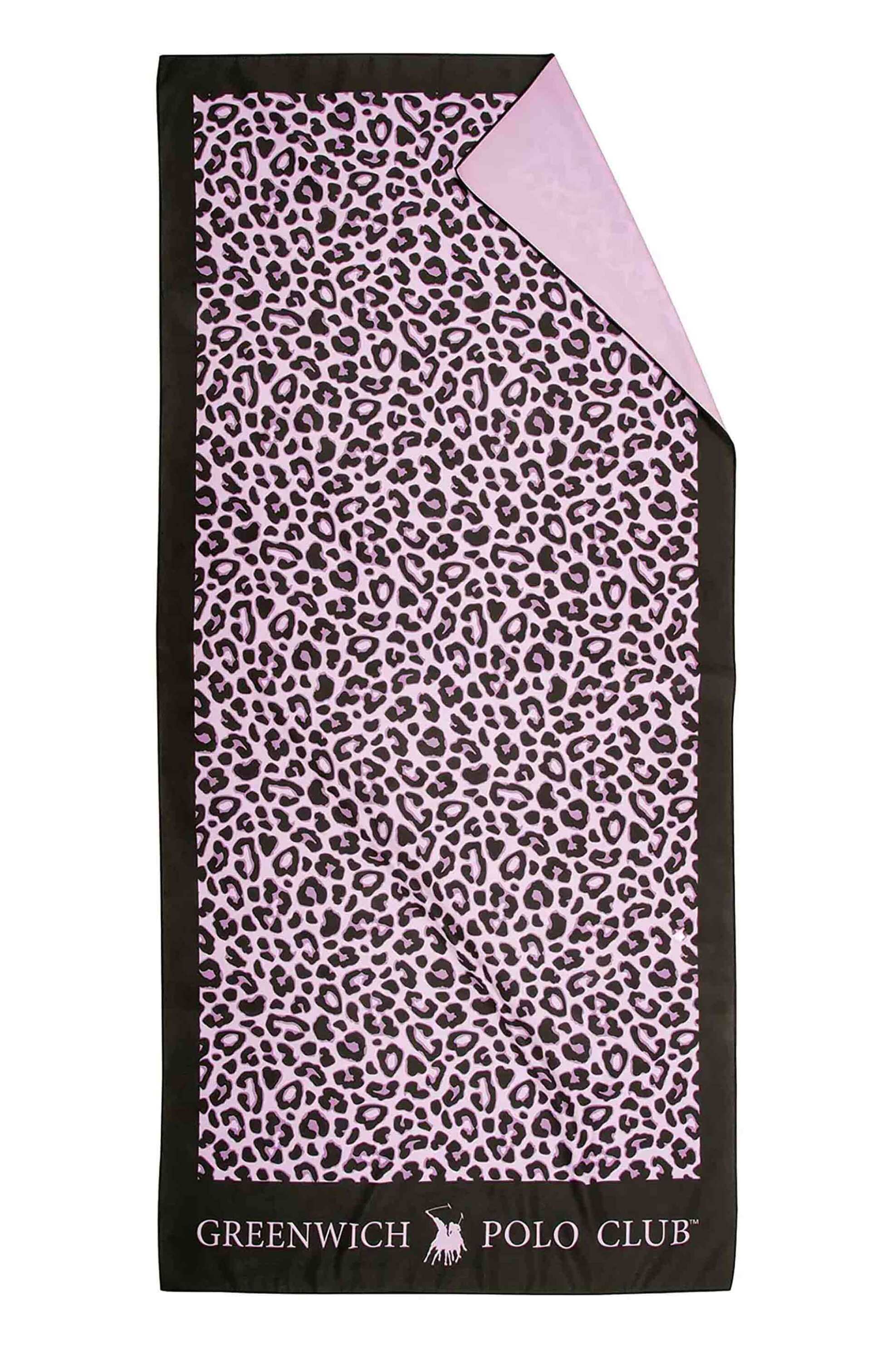 GREENWICH POLO CLUB Greenwich Polo Club γυναικεία πετσέτα θαλάσσης με animal print 170 x 80 cm "4037" - 267801704037 Ροζ