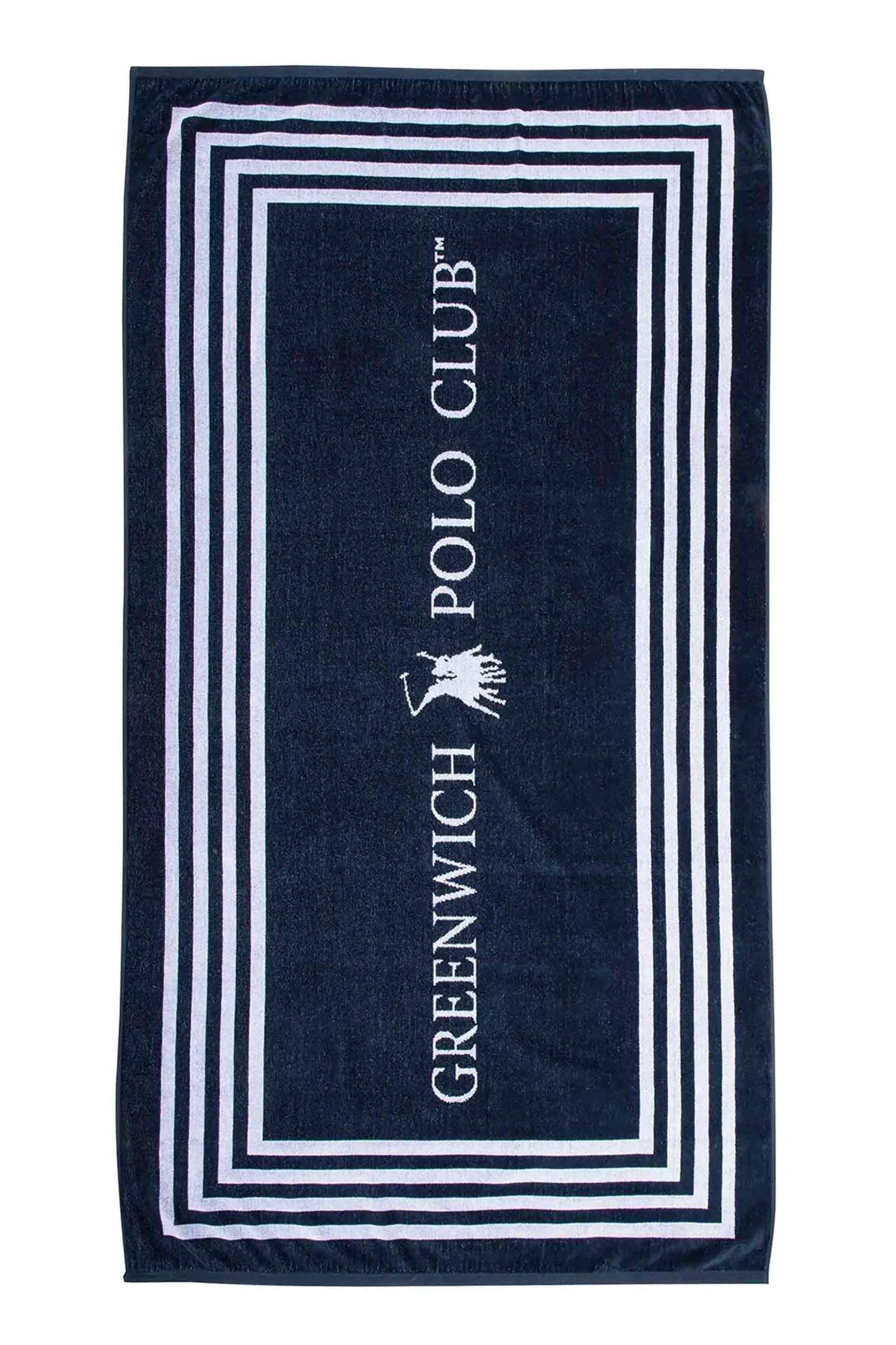 GREENWICH POLO CLUB Greenwich Polo Club unisex πετσέτα θαλάσσης με λογότυπο 170 x 90 cm "4054" - 267901704054 Μπλε Σκούρο
