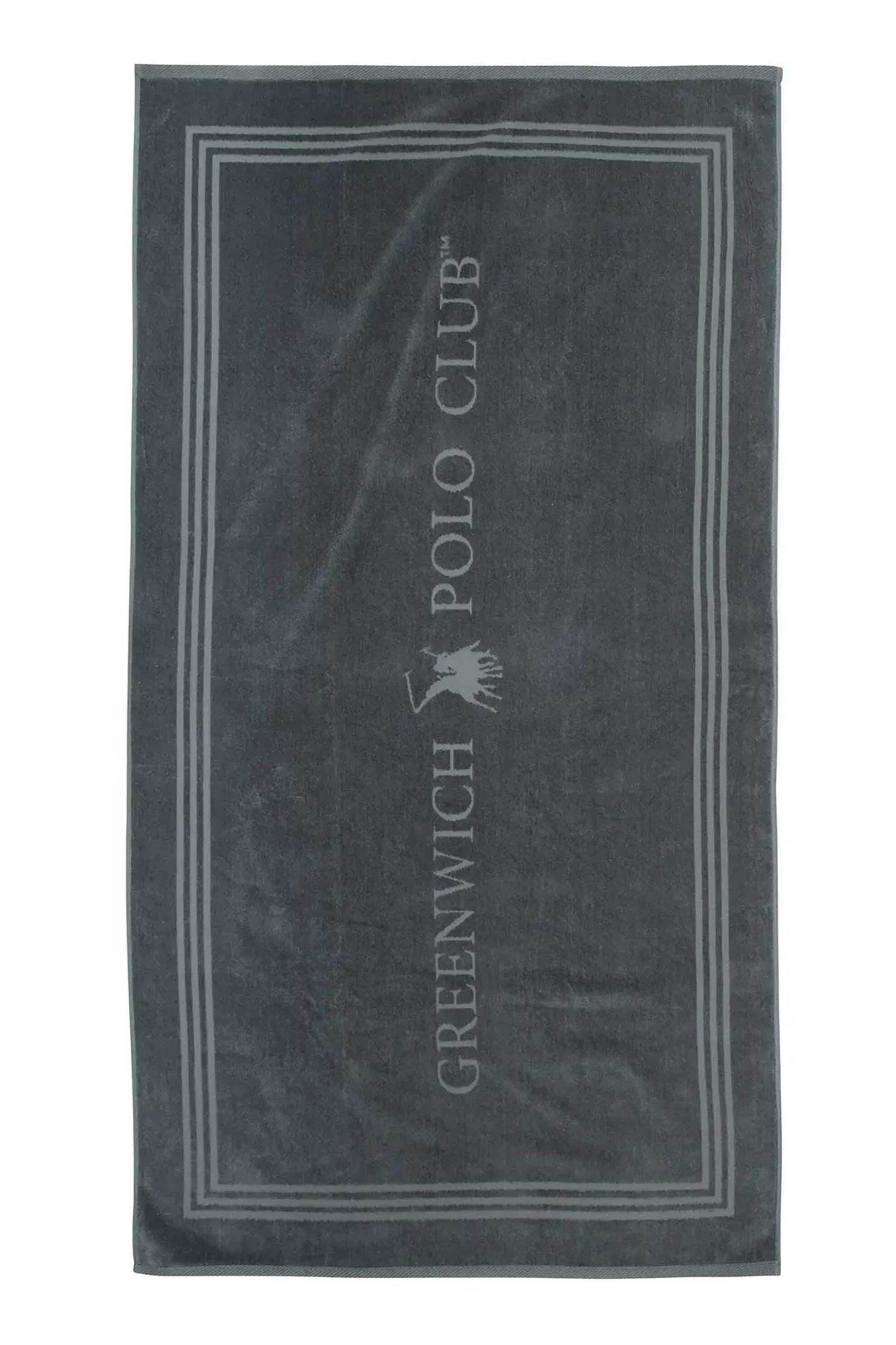 GREENWICH POLO CLUB Greenwich Polo Club γυναικεία πετσέτα θαλάσσης με λογότυπο 170 x 90 cm "4063" - 267901704063 Ανθρακί