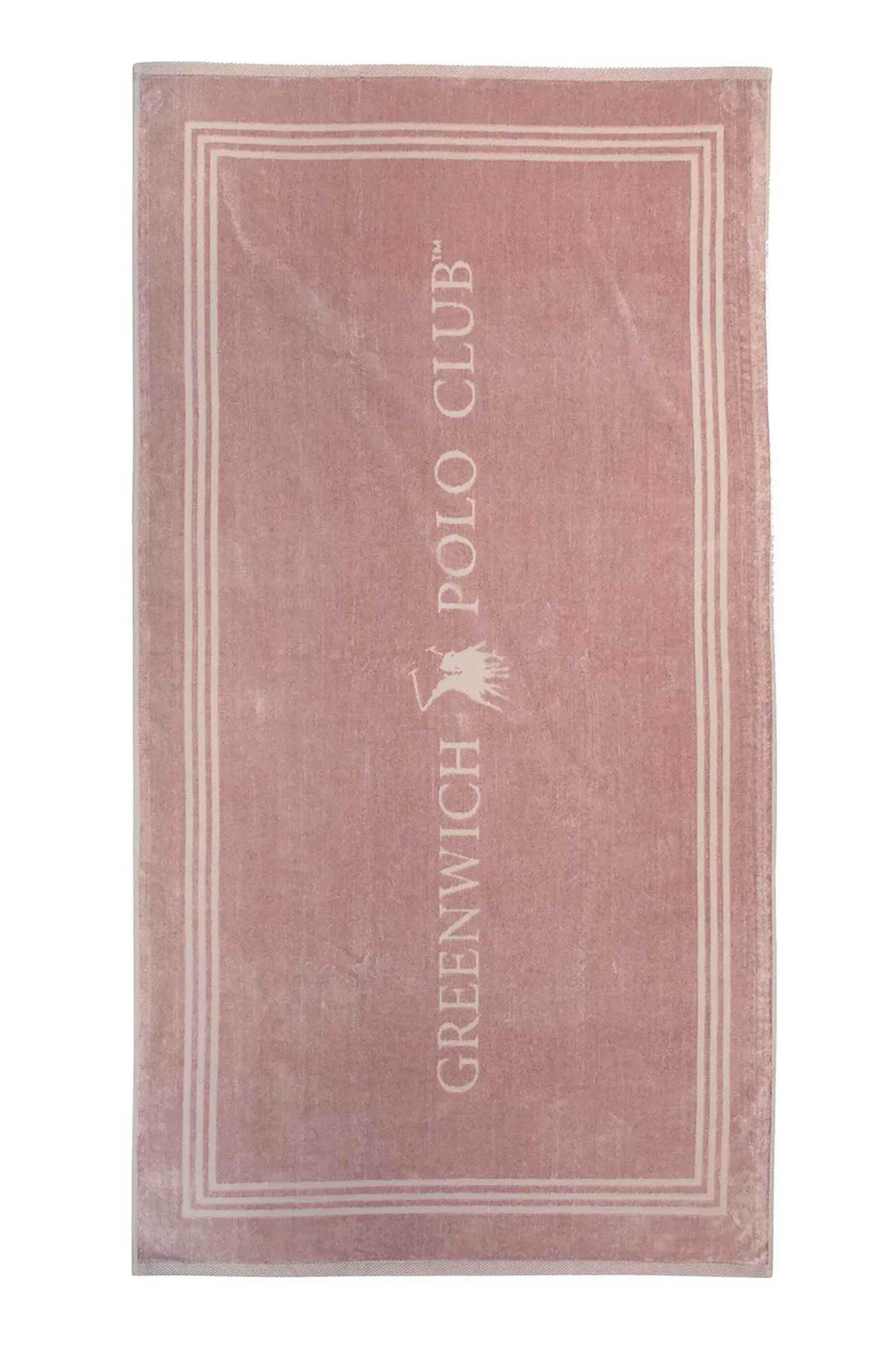 GREENWICH POLO CLUB Greenwich Polo Club γυναικεία πετσέτα θαλάσσης με λογότυπο 170 x 90 cm "4064" - 267901704064 Ροζ Ανοιχτό