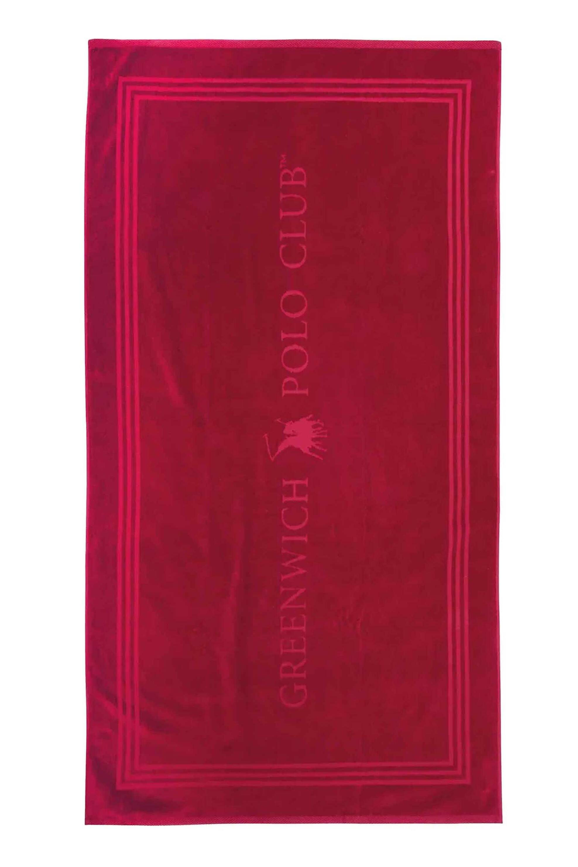 GREENWICH POLO CLUB Greenwich Polo Club γυναικεία πετσέτα θαλάσσης με λογότυπο 170 x 90 cm "4066" - 267901704066 Βυσσινί