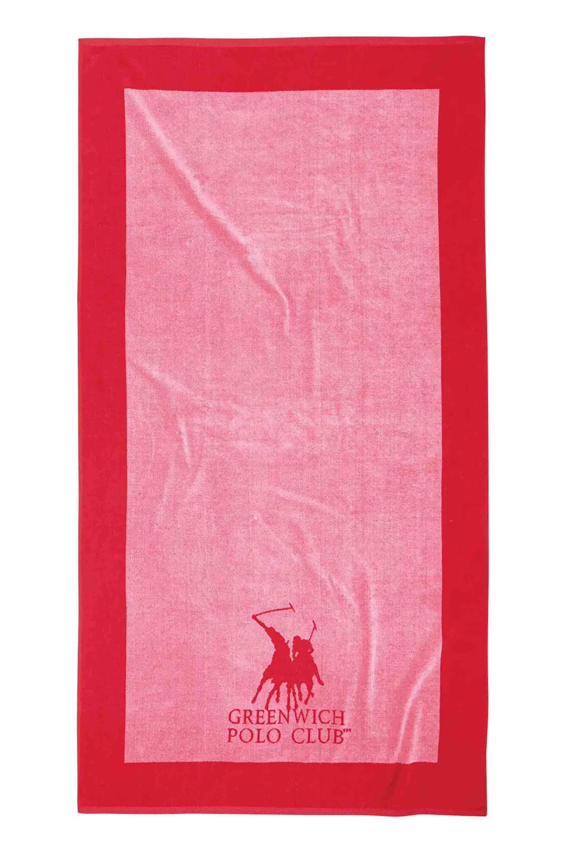 Greenwich Polo Club γυναικεία πετσέτα θαλάσσης με λογότυπο 180 x 90 cm "4000" - 267901804000 Ροζ