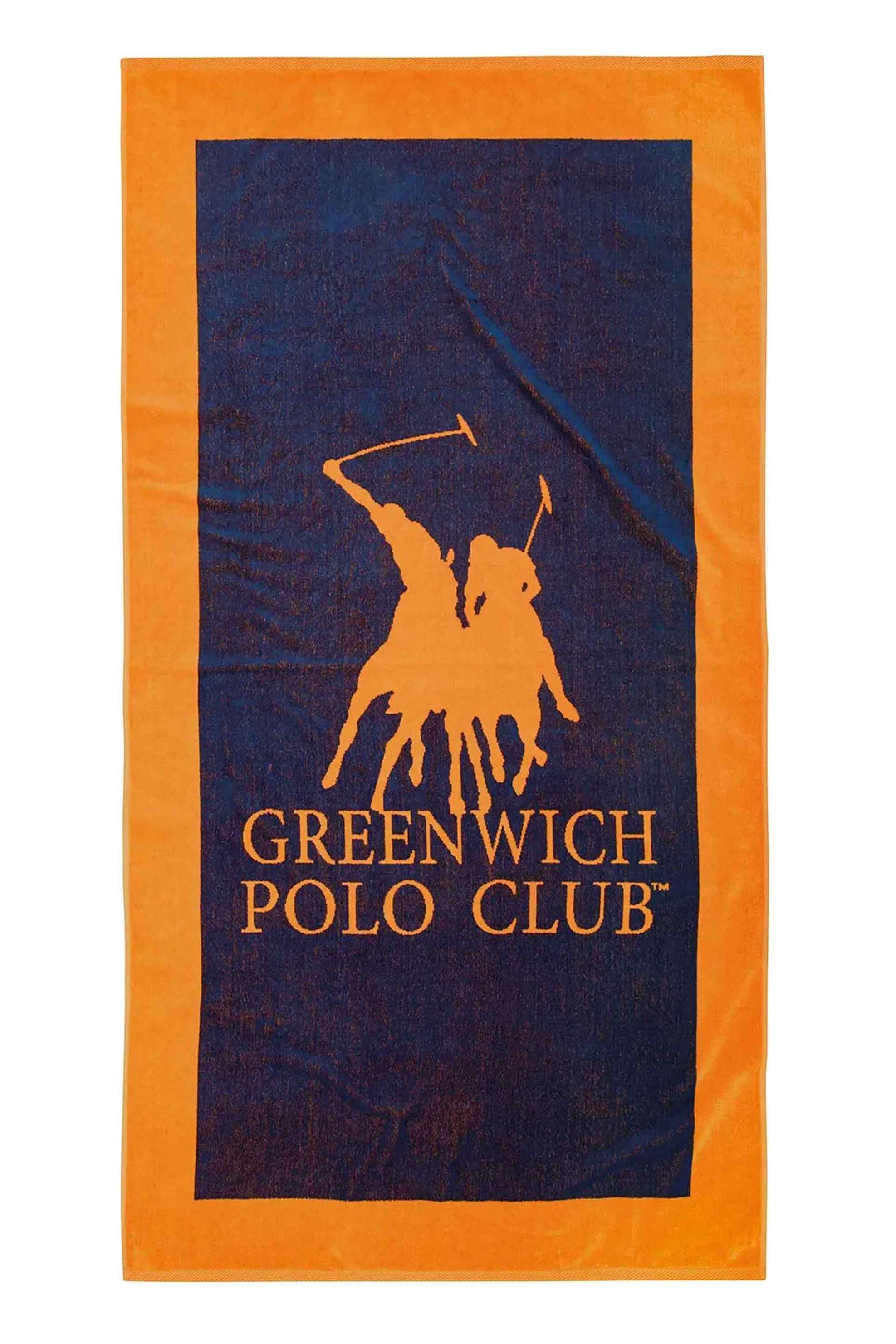 GREENWICH POLO CLUB Greenwich Polo Club γυναικεία πετσέτα θαλάσσης με λογότυπο 180 x 90 cm "4003" - 267901804003 Μπλε Σκούρο