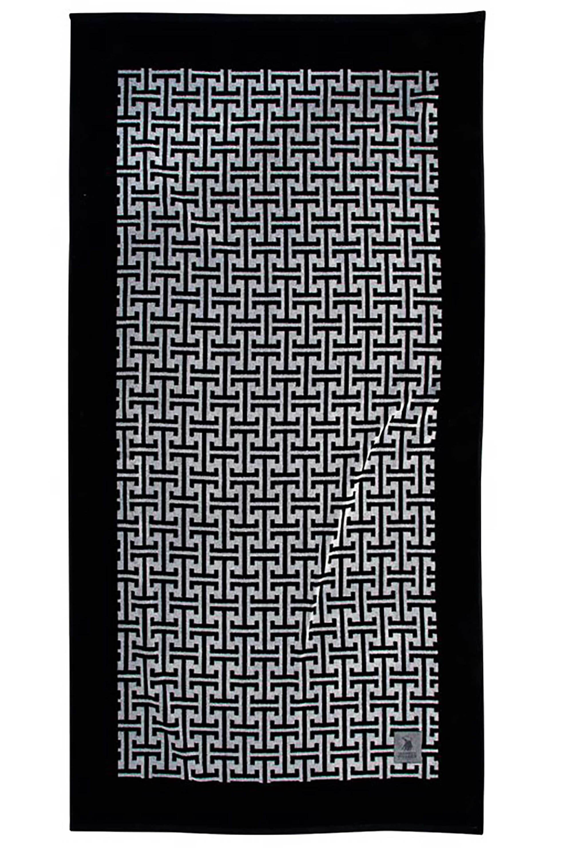 Greenwich Polo Club γυναικεία πετσέτα θαλάσσης με geometrical pattern 180 x 90 cm "4005" - 267901804005 Ασπρόμαυρο