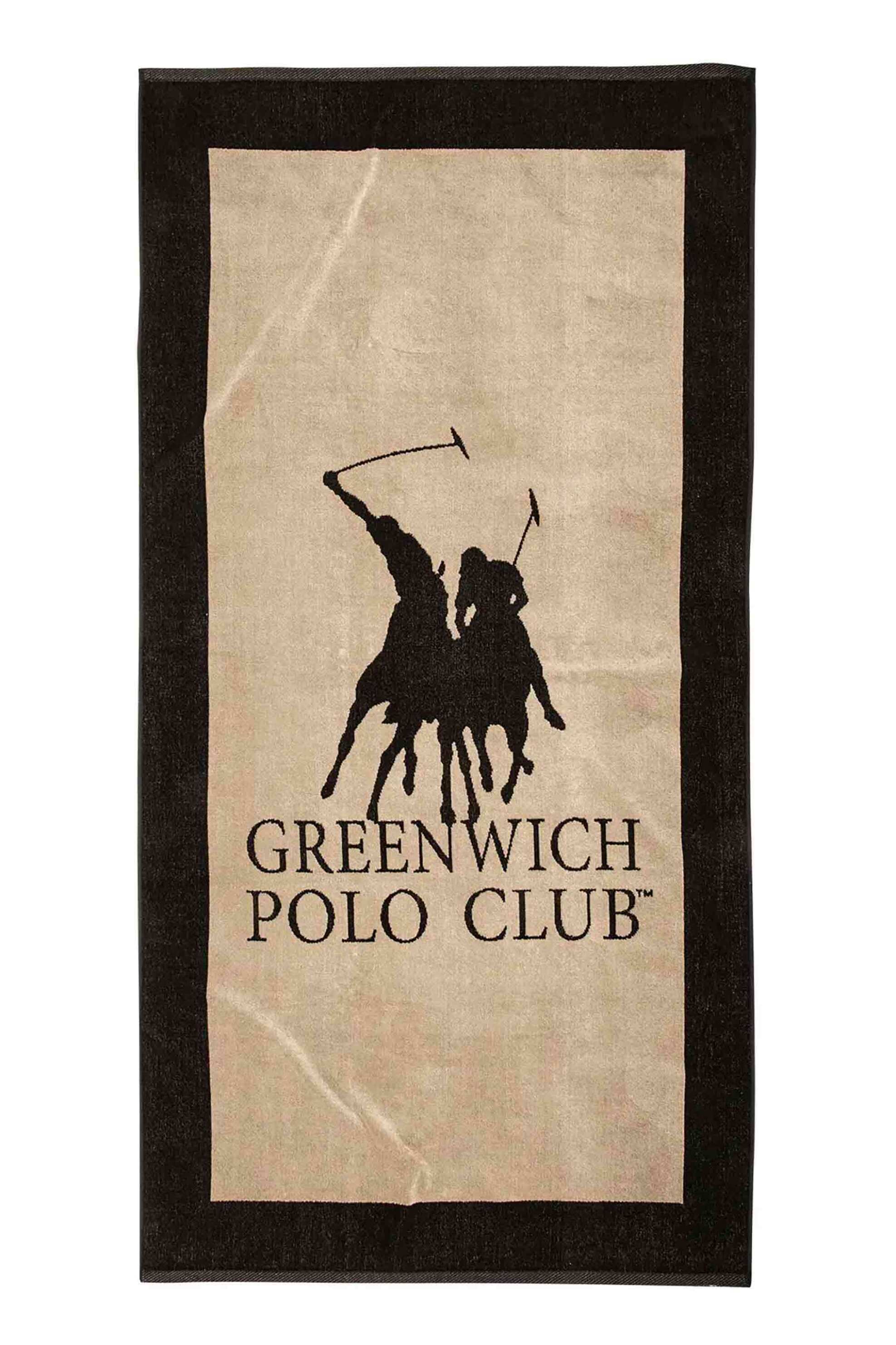 Greenwich Polo Club γυναικεία πετσέτα θαλάσσης με ριγέ σχέδιο και λογότυπο 180 x 90 cm "4009" - 267901804020 Κόκκινο