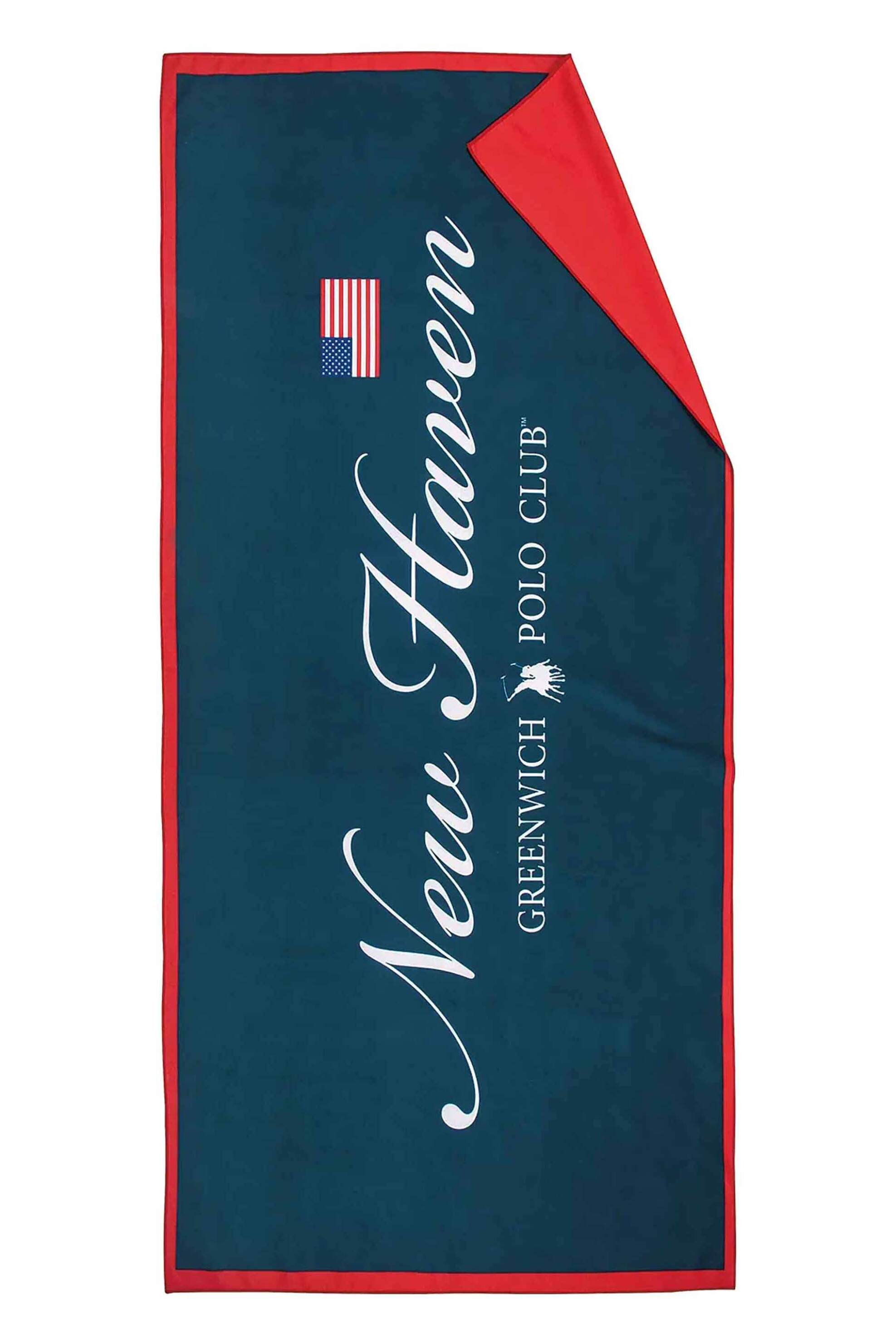 GREENWICH POLO CLUB Greenwich Polo Club ανδρική πετσέτα θαλάσσης με λογότυπο 170 x 90 cm "4025" - 267801704025 Μπλε Σκούρο