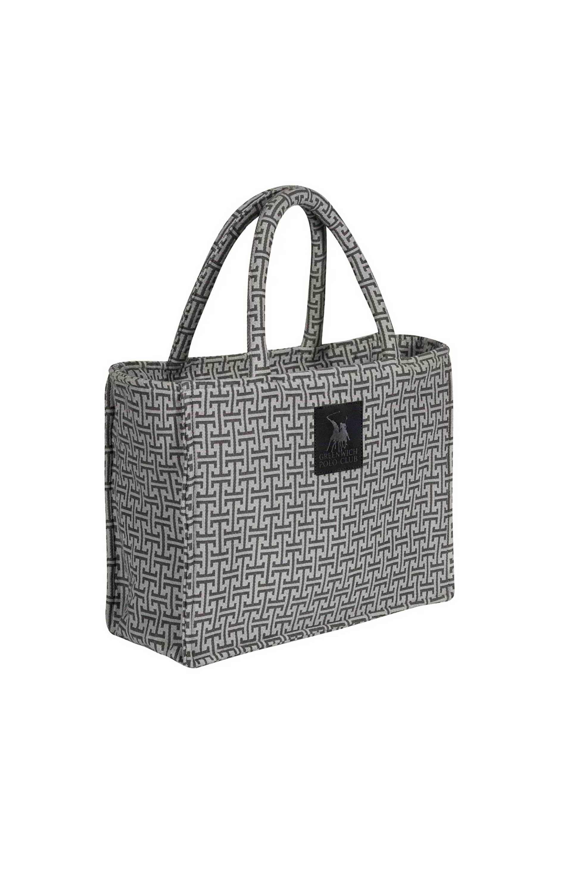 Greenwich Polo Club τσάντα θαλάσσης geometrical pattern "4086" - 268362804086 Γκρι