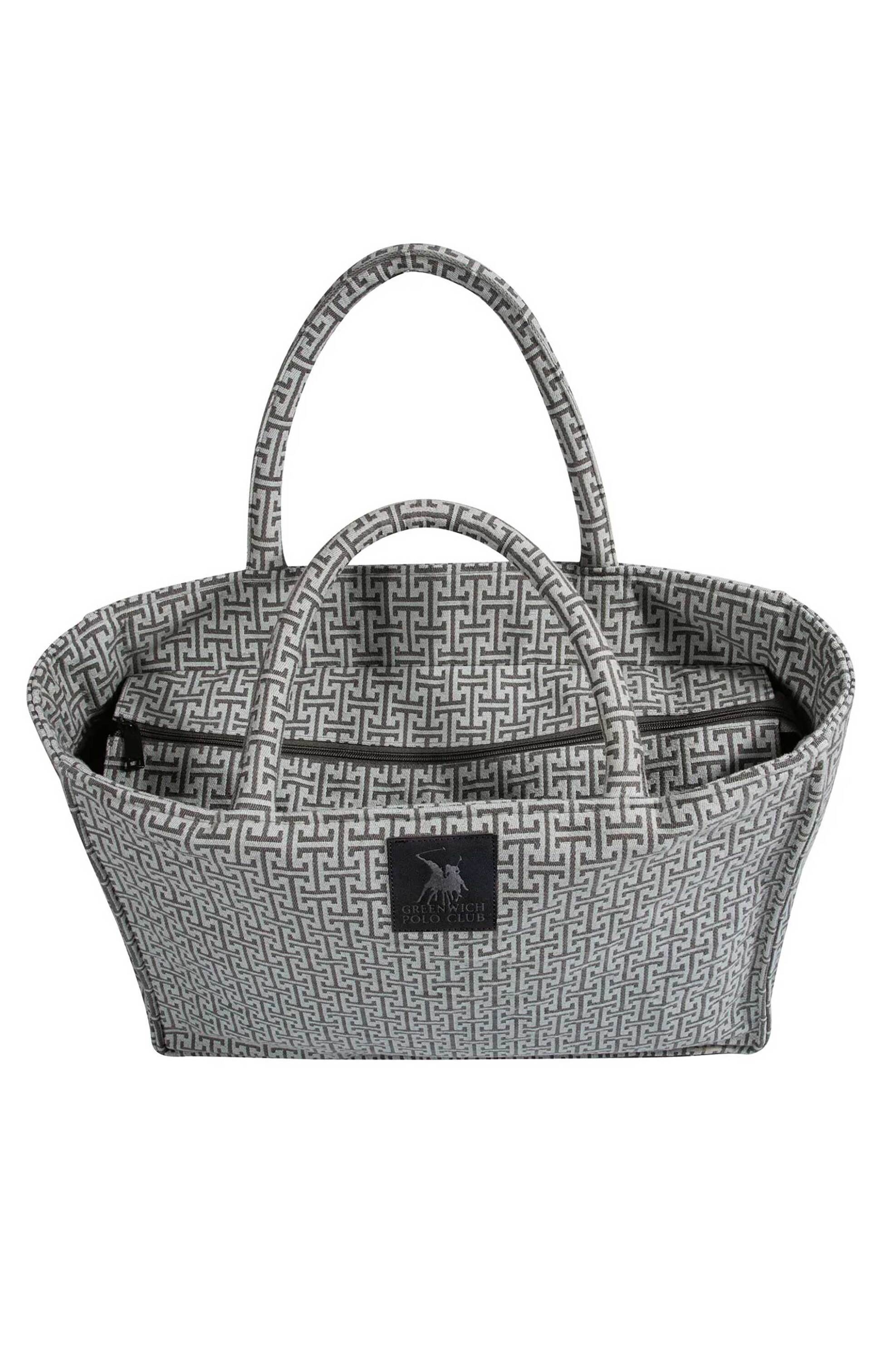 Greenwich Polo Club τσάντα θαλάσσης geometrical pattern "4086" - 268362804086 Γκρι