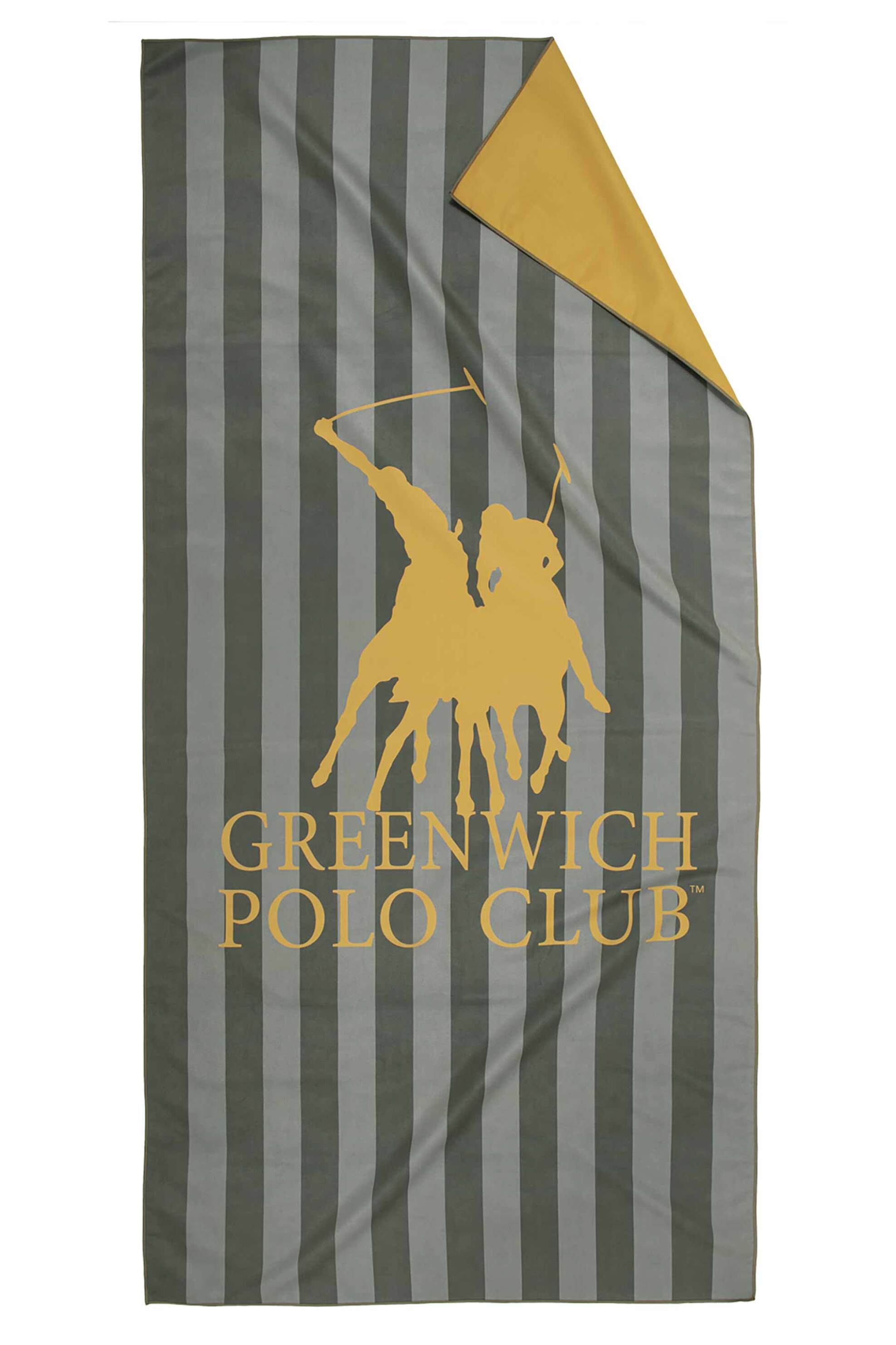 Greenwich Polo Club unisex πετσέτα θαλάσσης διπλής όψης 80 x 170 cm "5217" - 267801705217 Γκρι