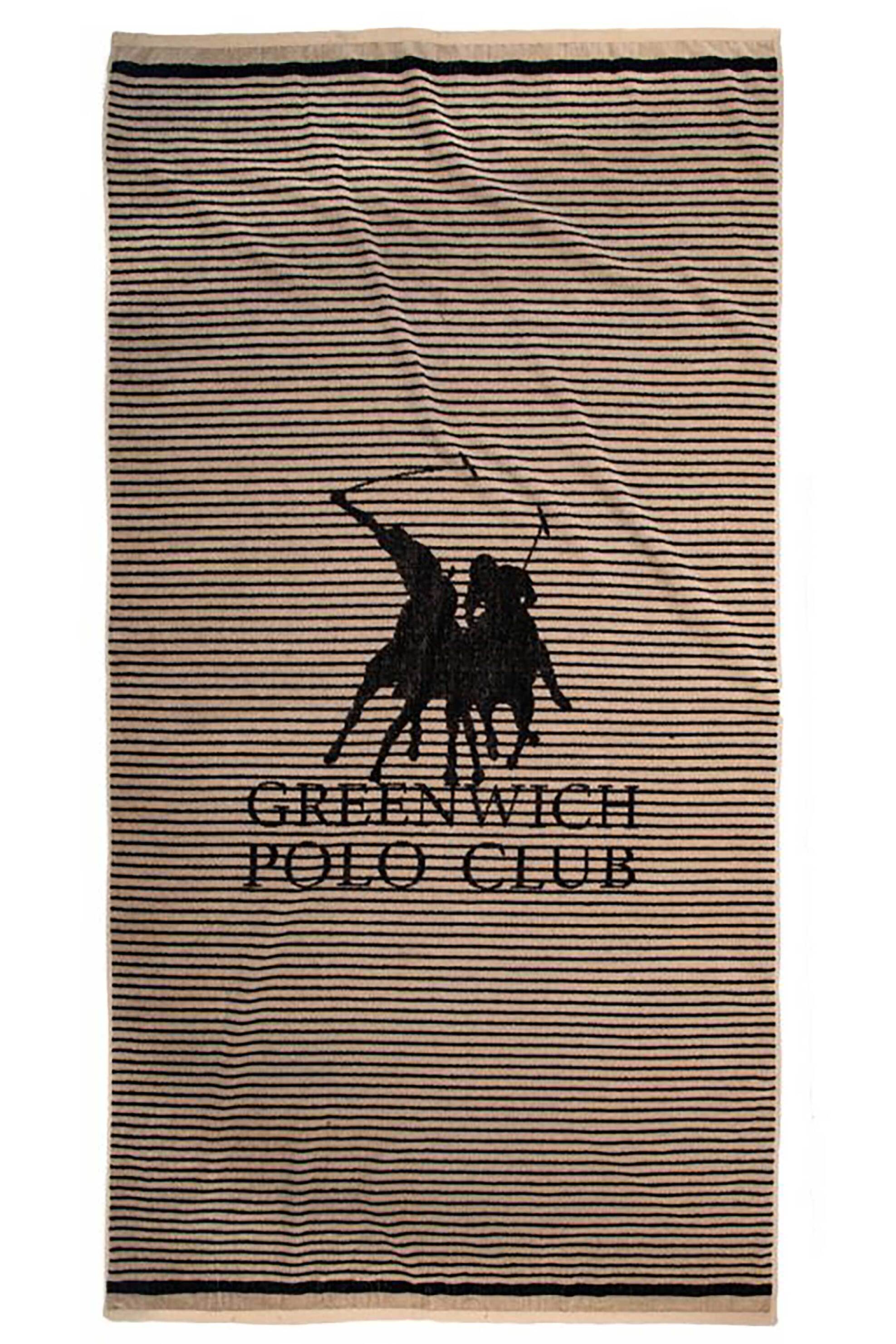 Greenwich Polo Club unisex πετσέτα θαλάσσης 90 x 180 cm "5236" - 267901805236 Taupe