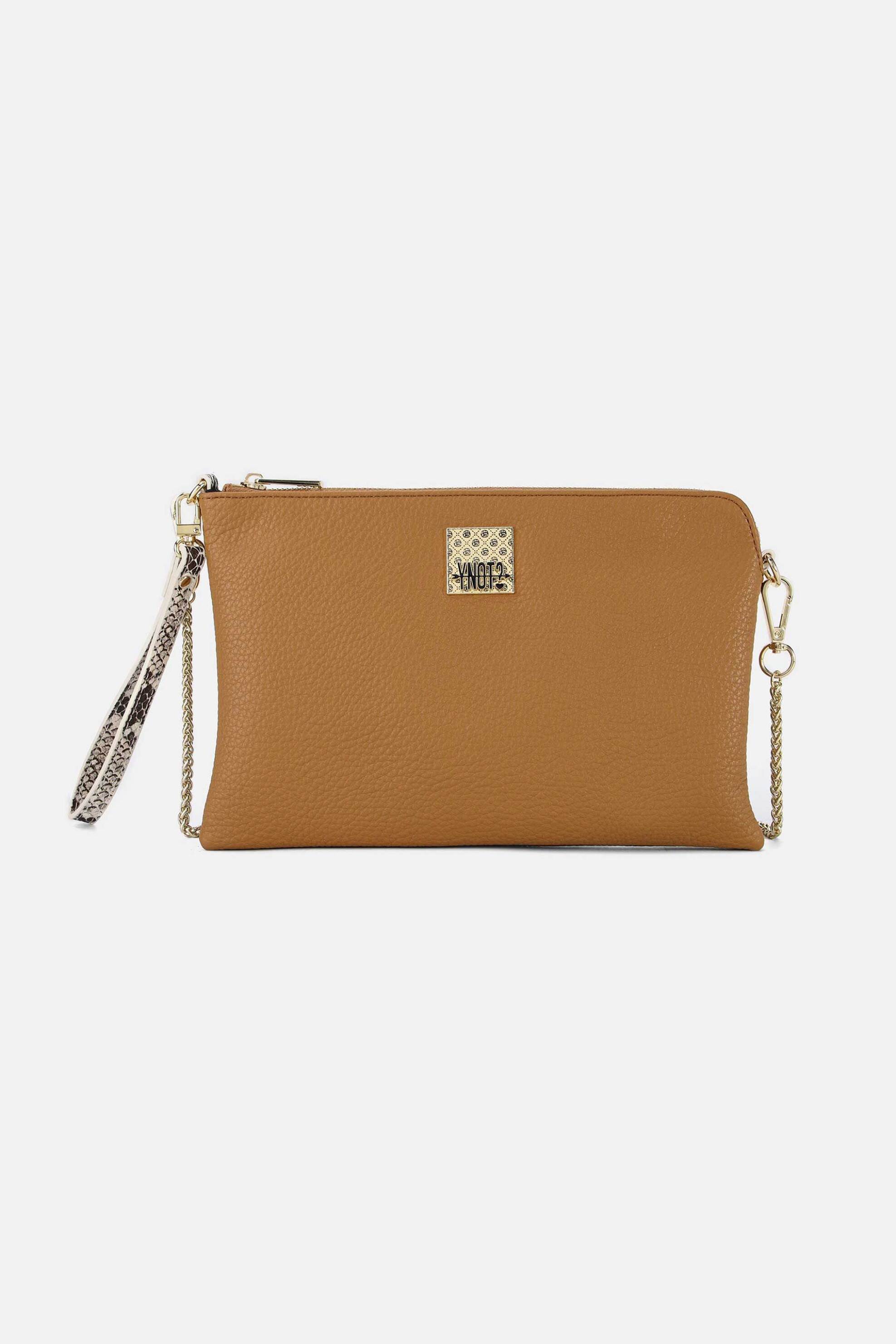 Y NOT? Ynot? γυναικεία τσάντα clutch/crossbody με μεταλλικό λογότυπο "Rachel" - RAC303S5 Ταμπά